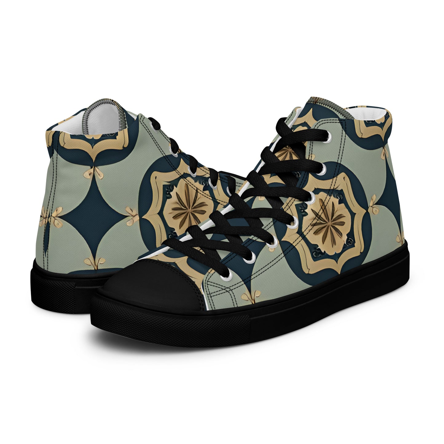 Men’s high top canvas shoes