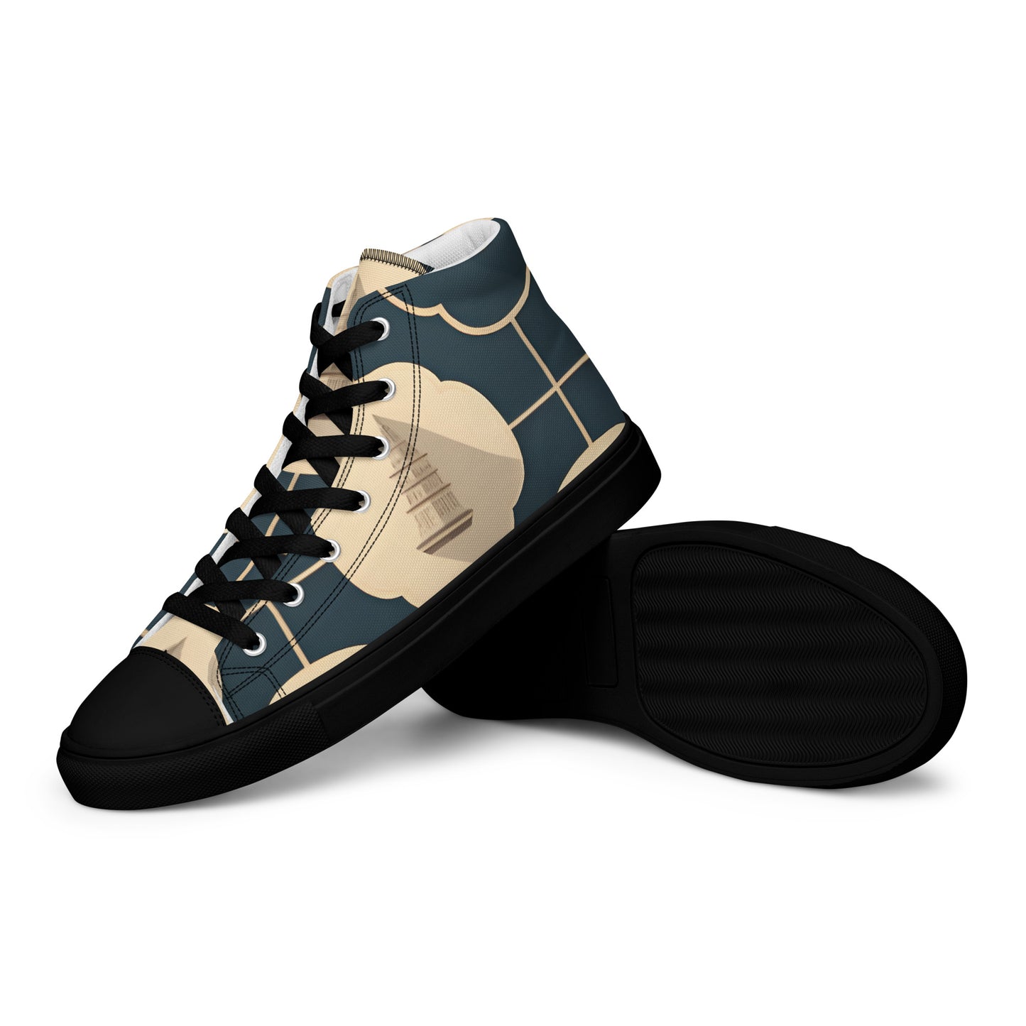 Men’s high top canvas shoes