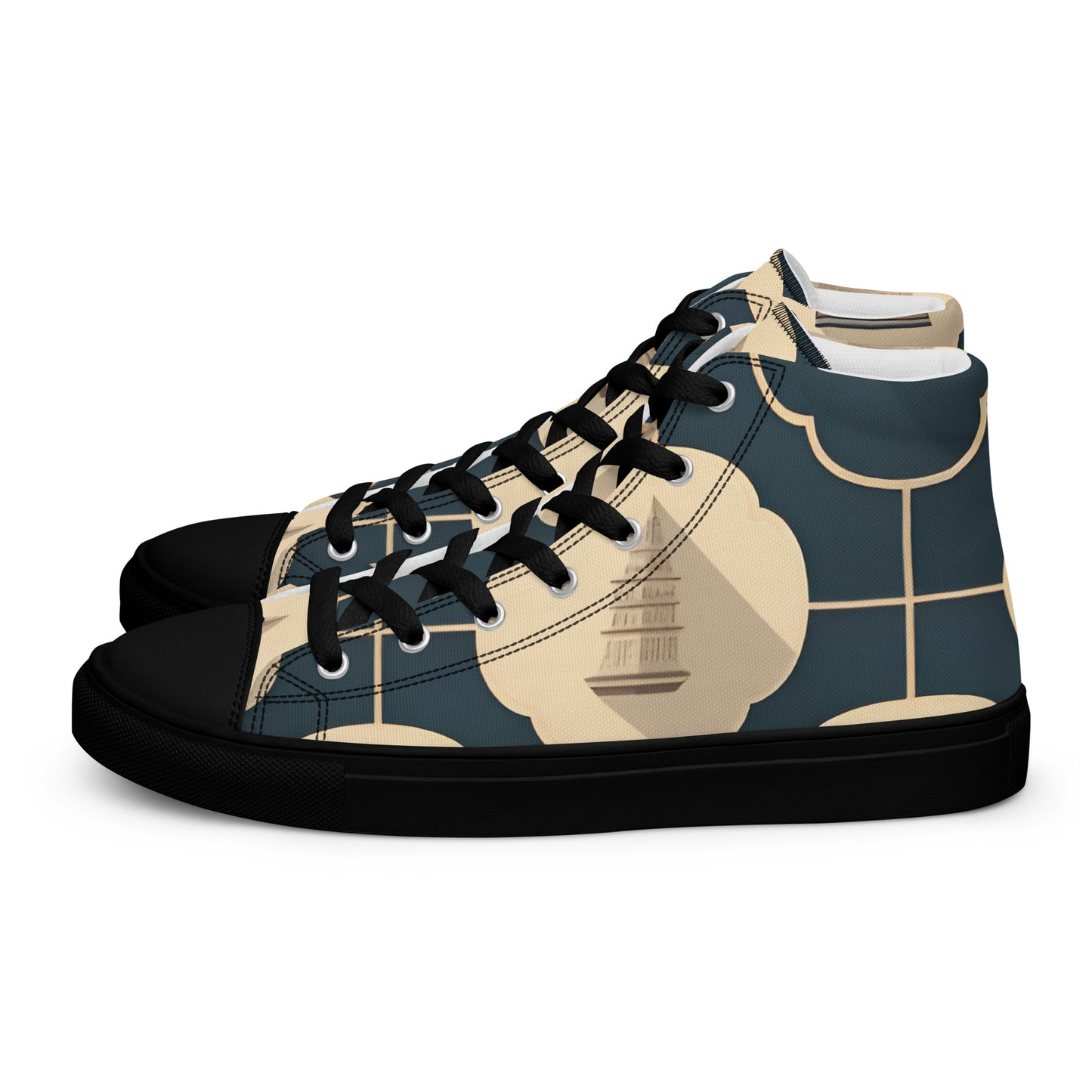 Men’s high top canvas shoes