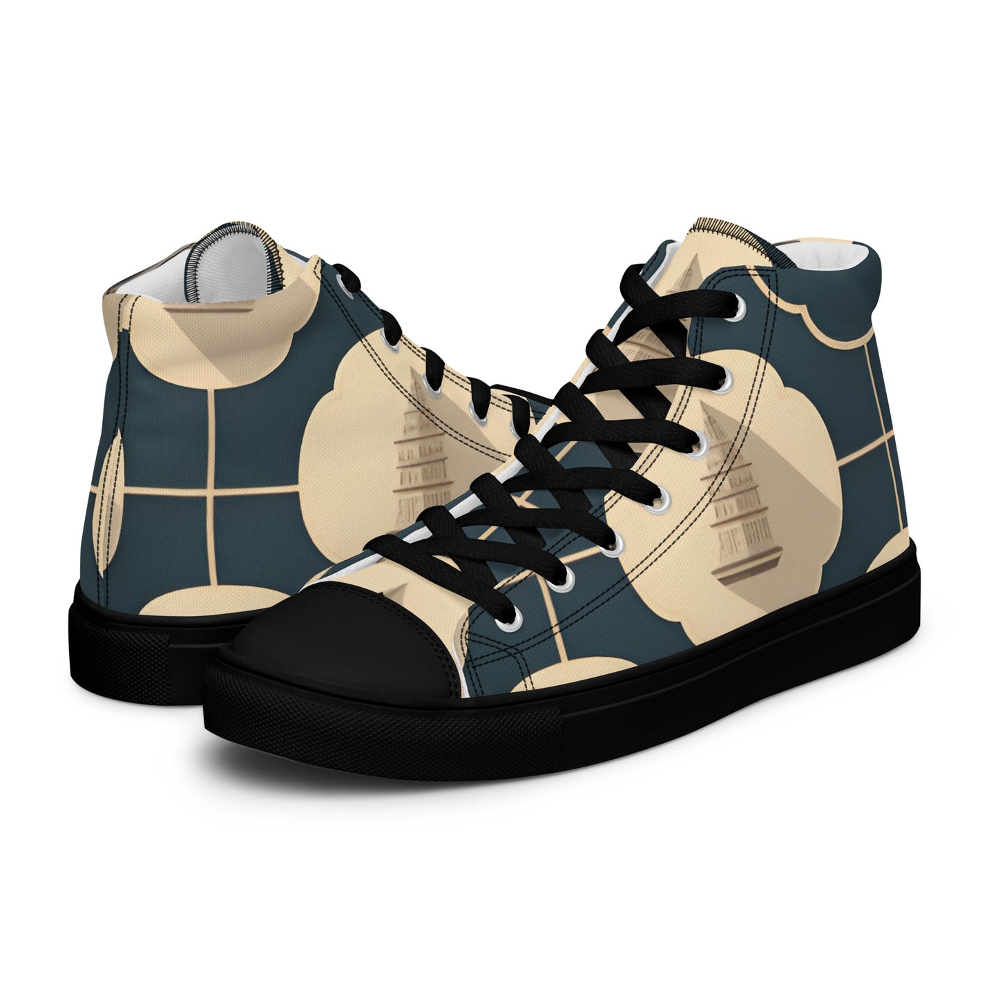 Men’s high top canvas shoes