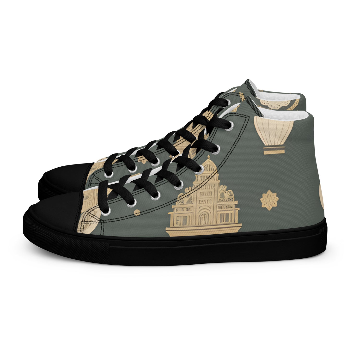 Men’s high top canvas shoes