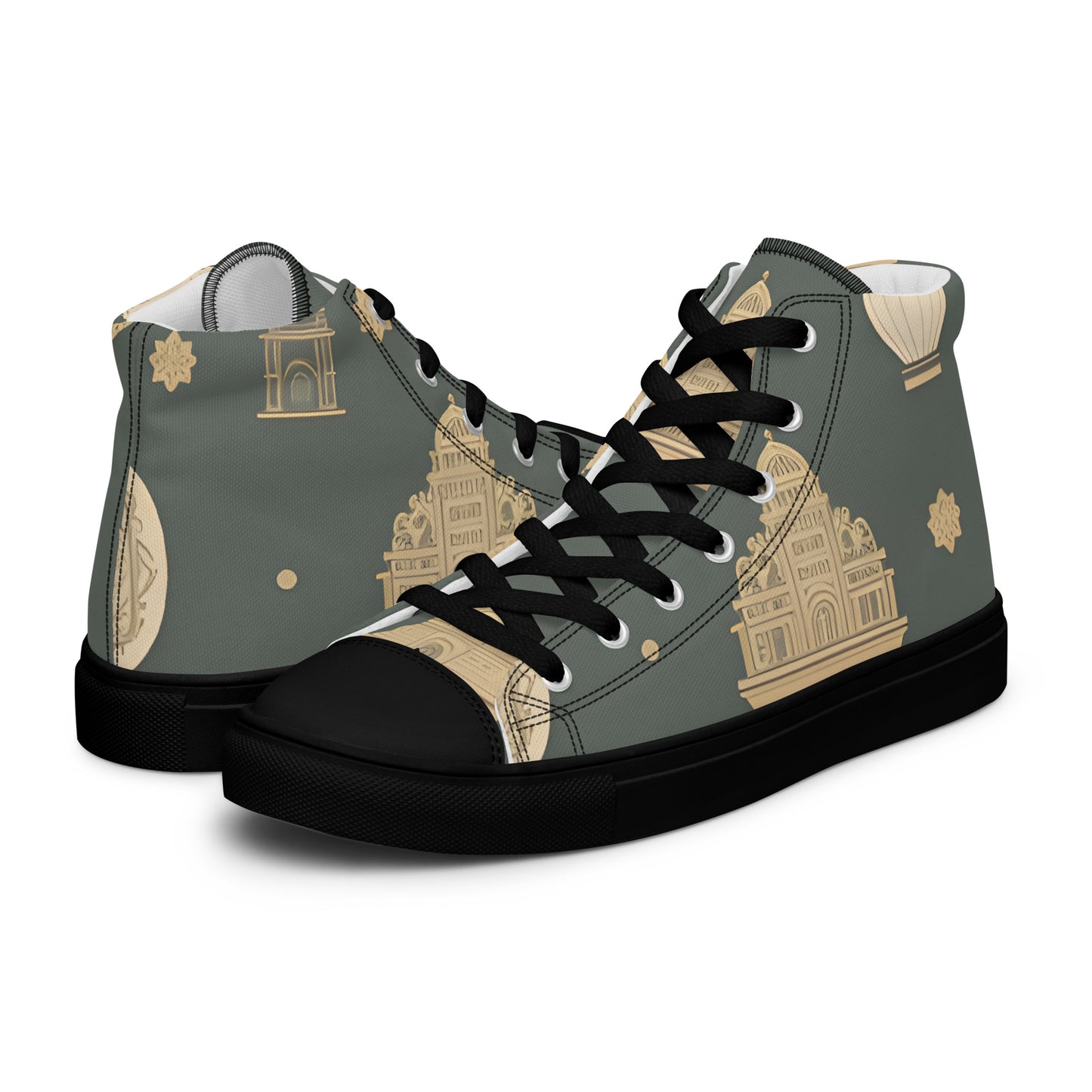 Men’s high top canvas shoes