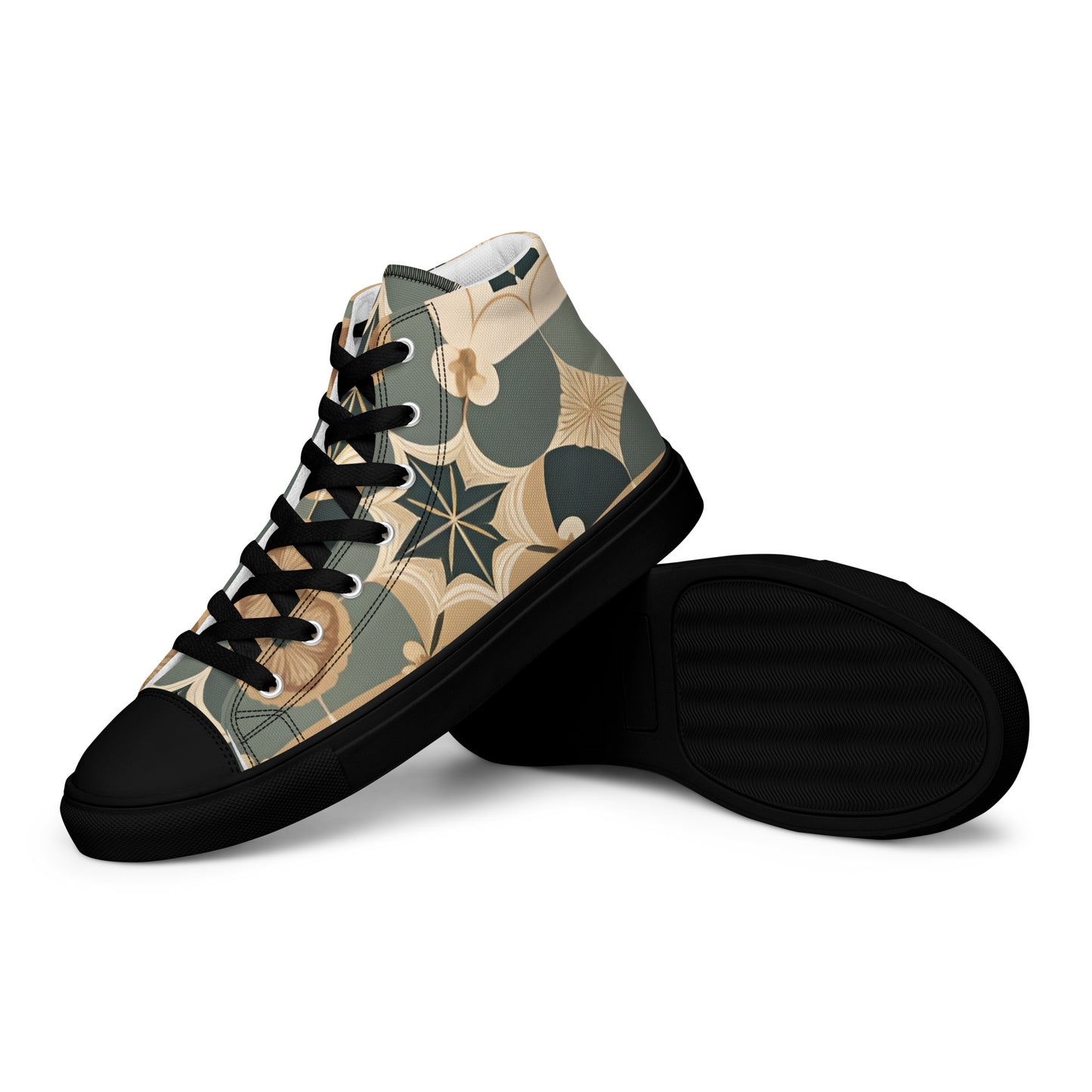 Men’s high top canvas shoes