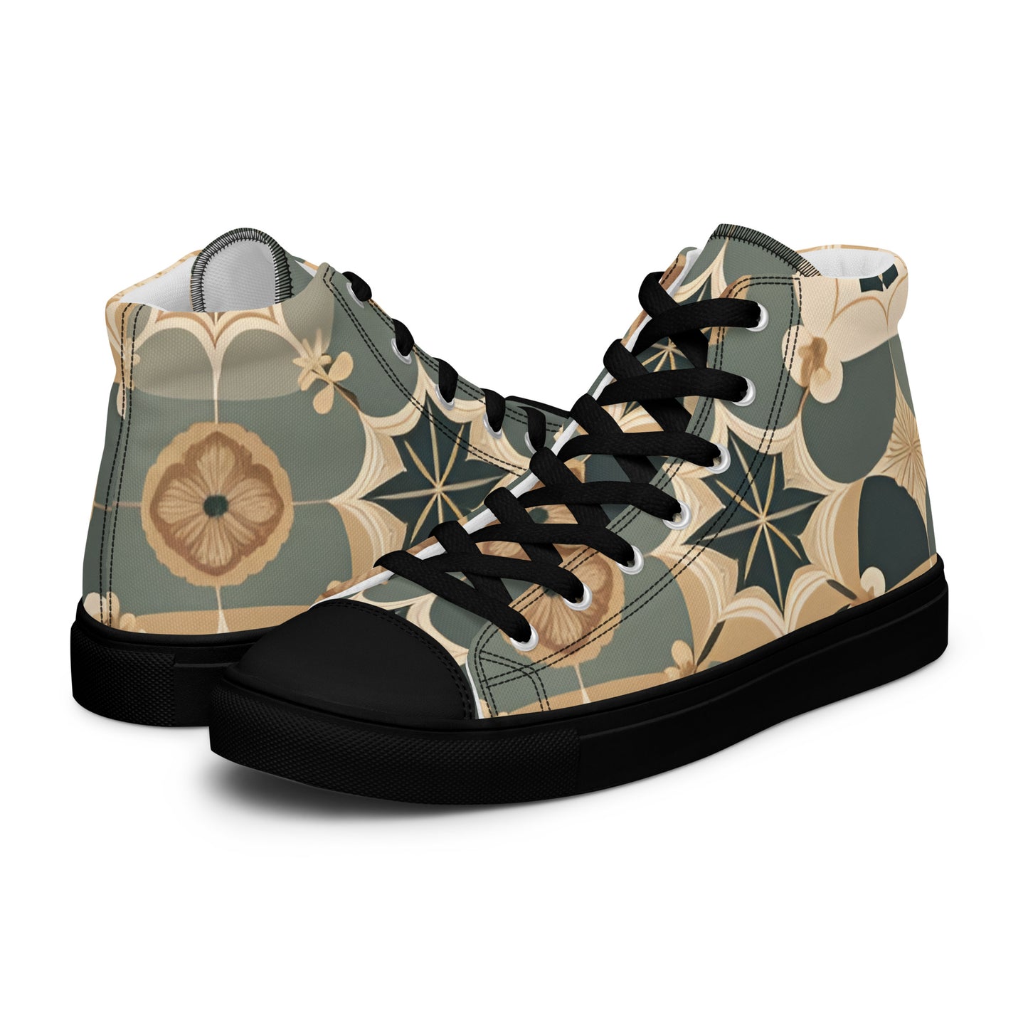 Men’s high top canvas shoes