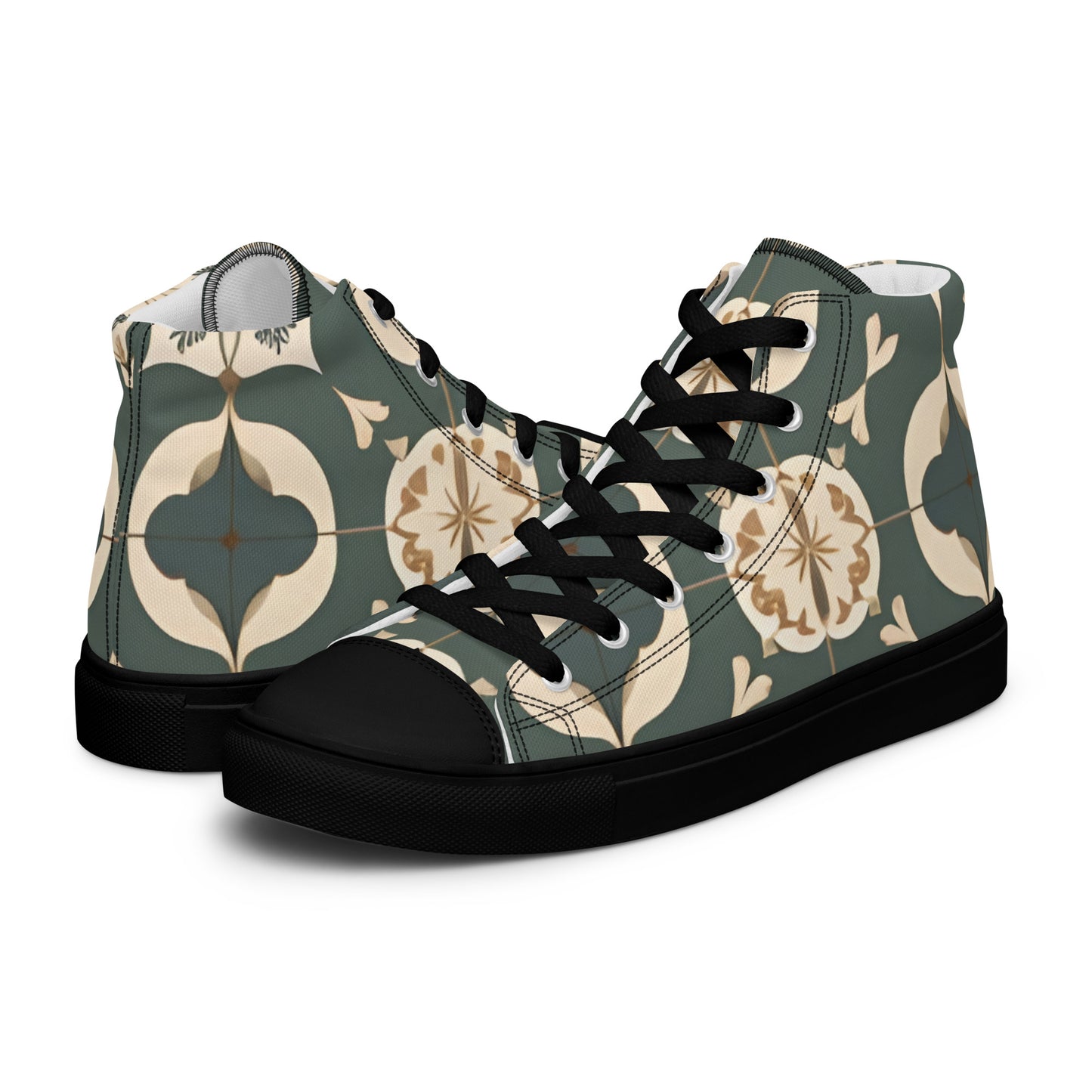 Men’s high top canvas shoes