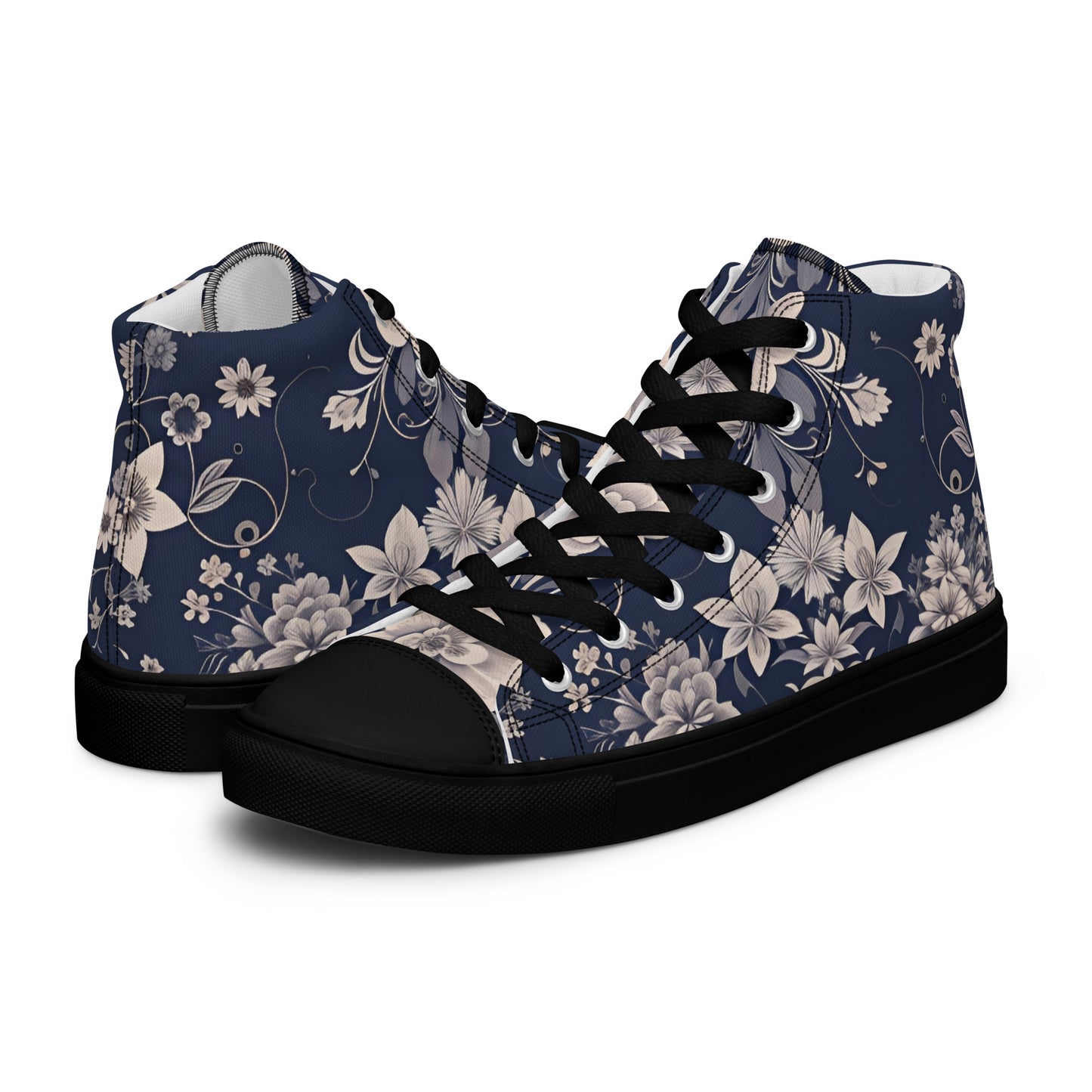 Men’s high top canvas shoes