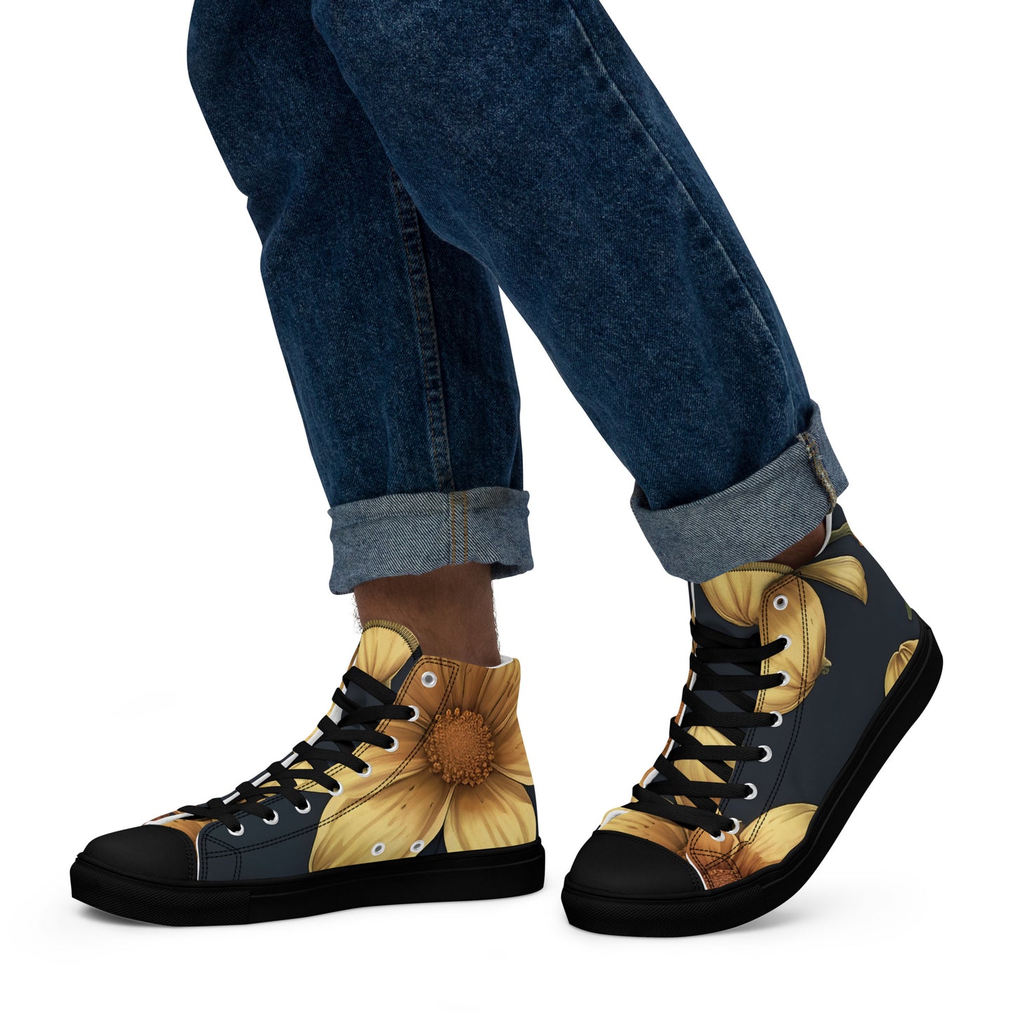 Men’s high top canvas shoes