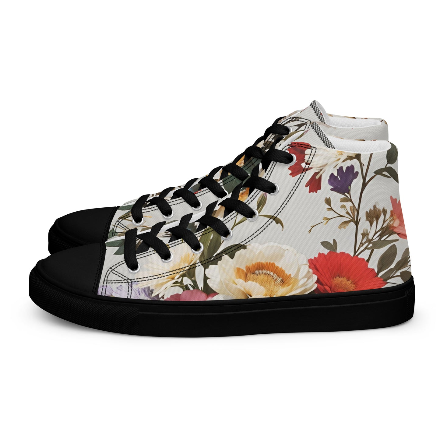 Men’s high top canvas shoes