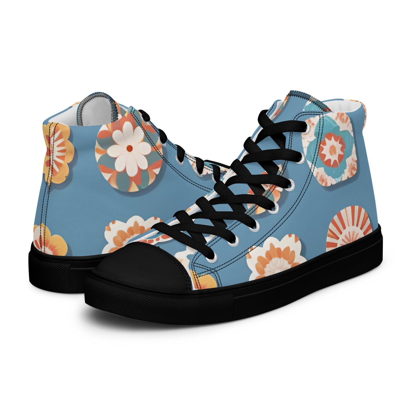 Men’s high top canvas shoes