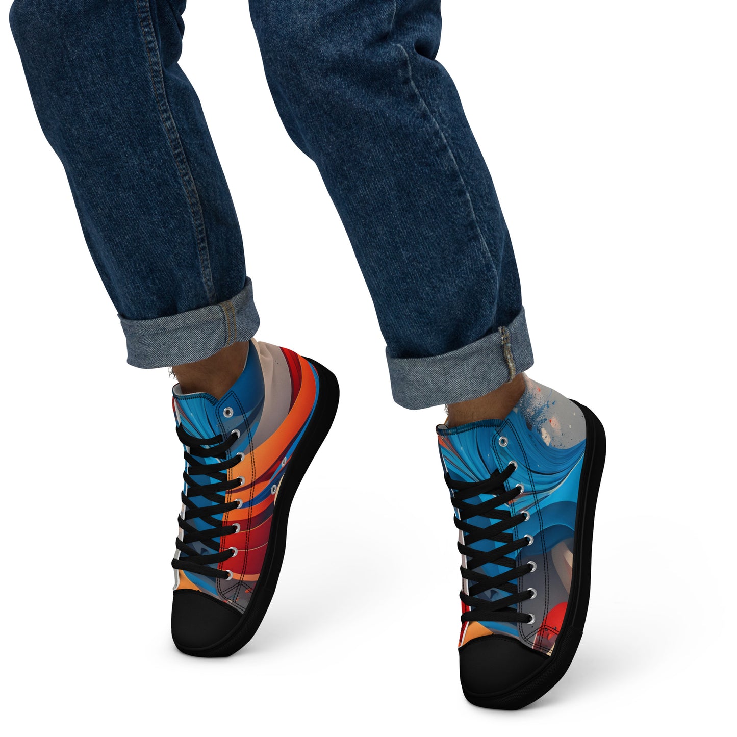 Men’s high top canvas shoes