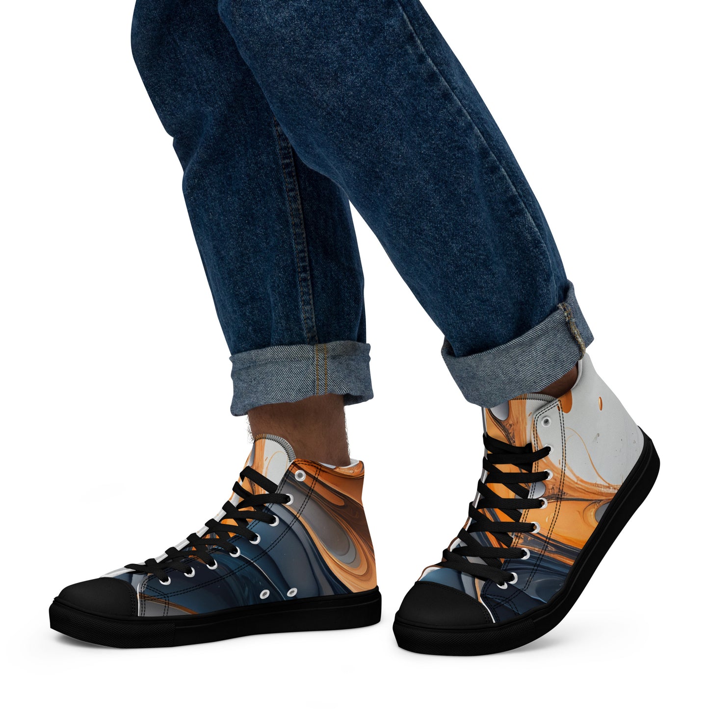 Men’s high top canvas shoes