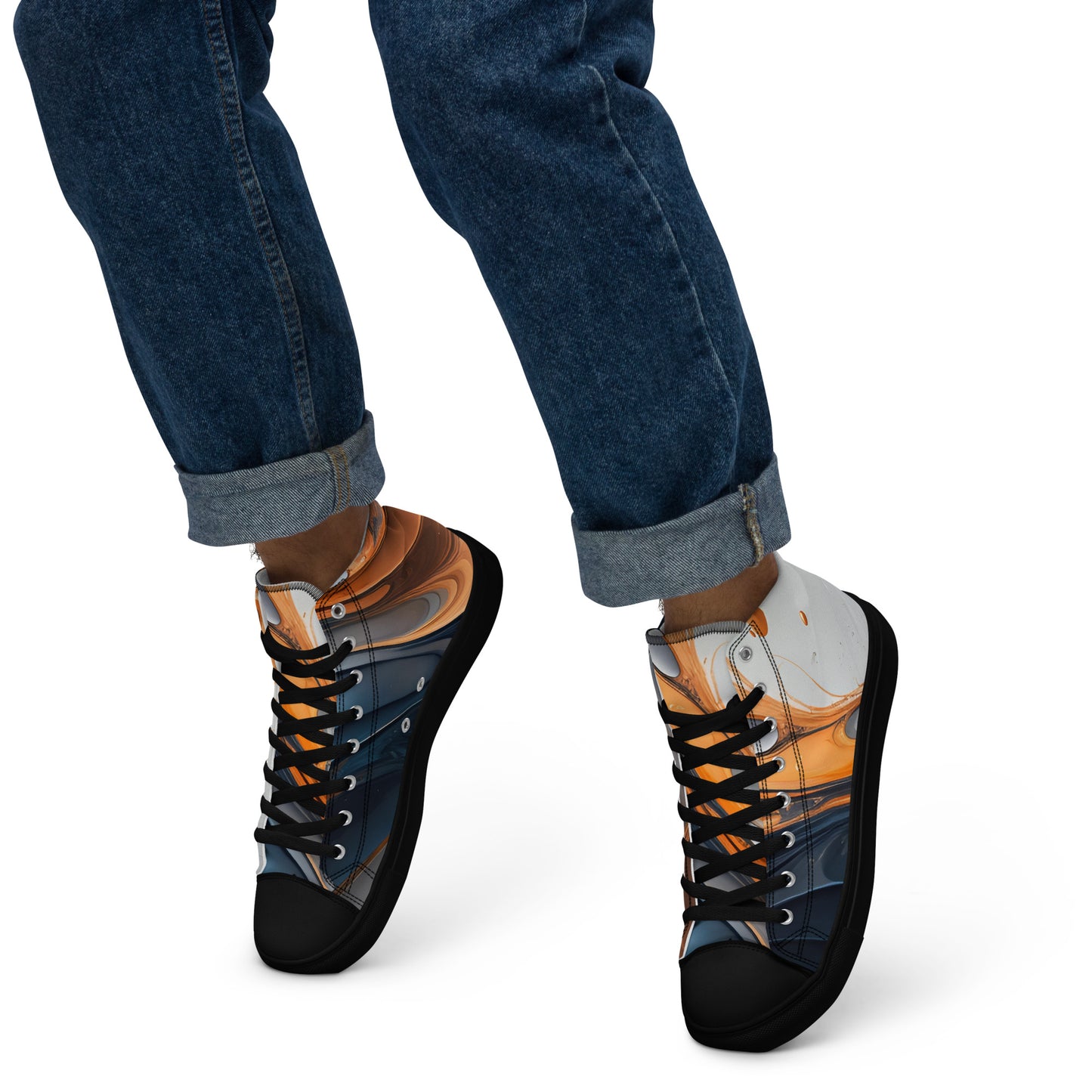 Men’s high top canvas shoes