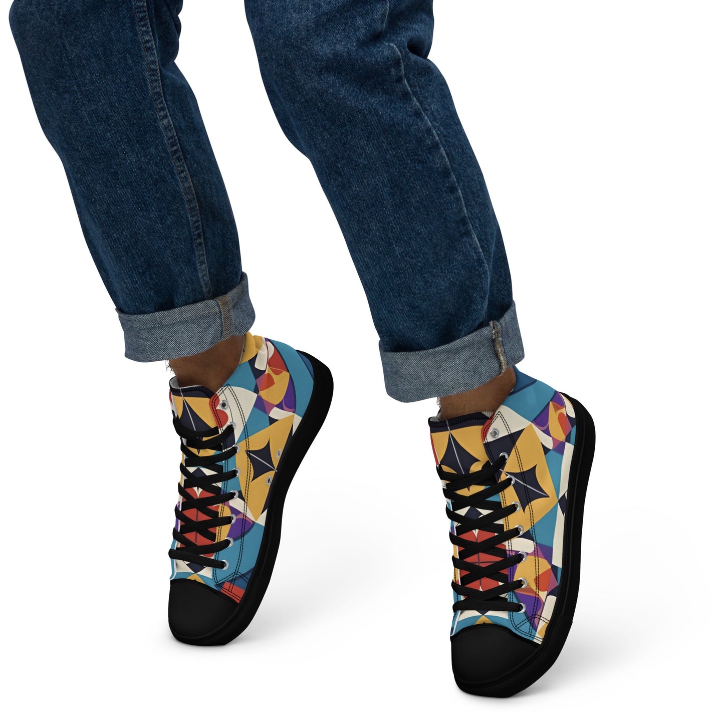 Men’s high top canvas shoes