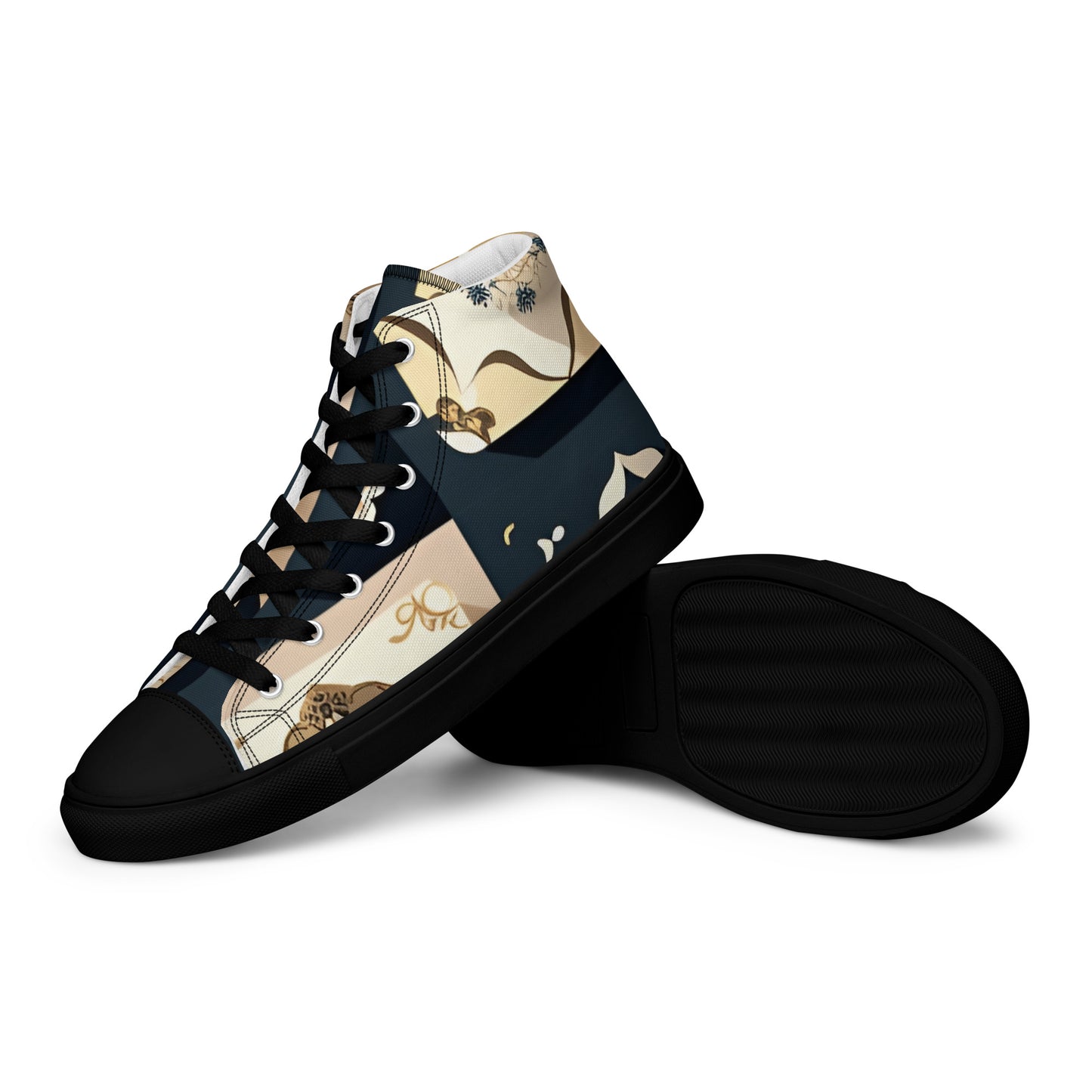 Men’s high top canvas shoes