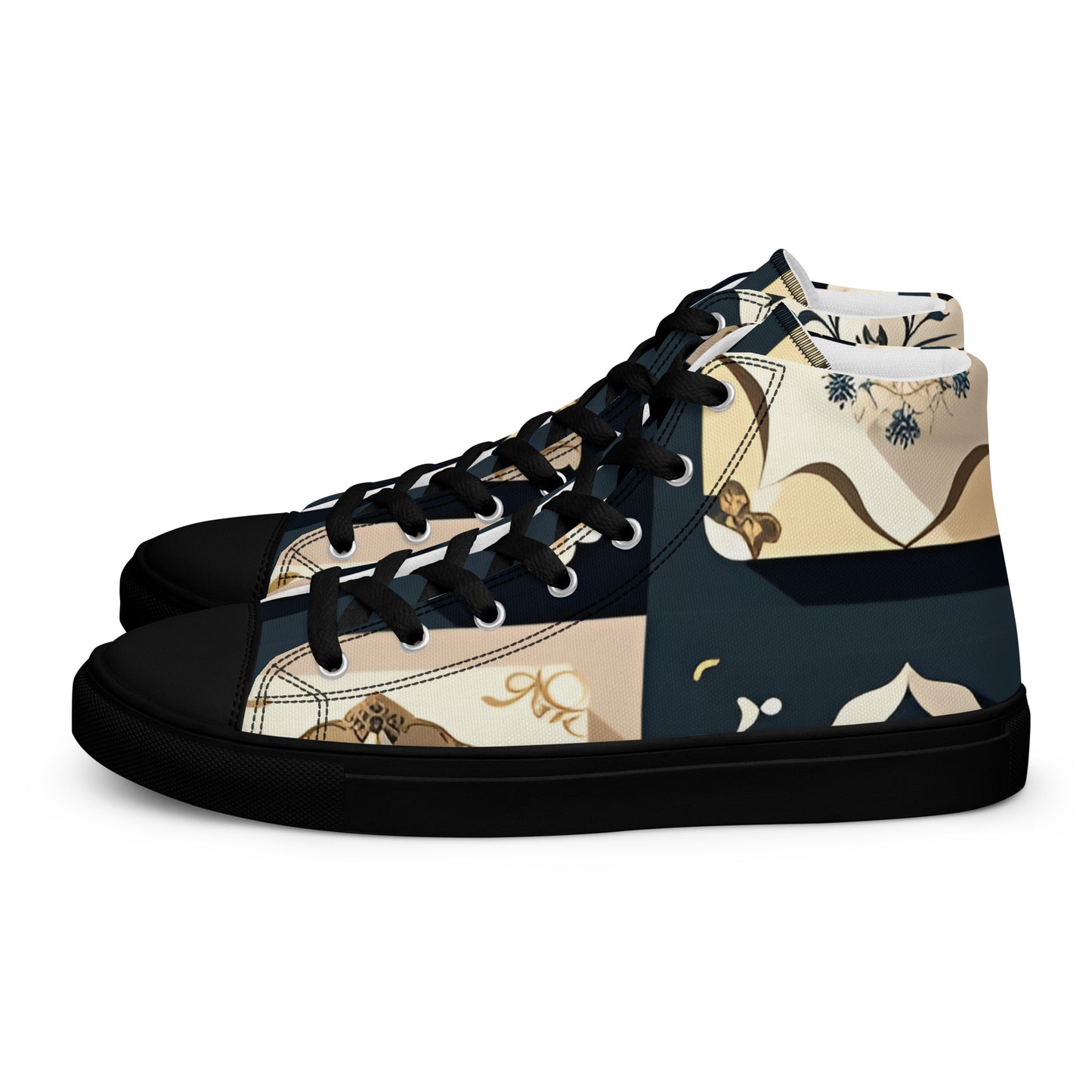 Men’s high top canvas shoes