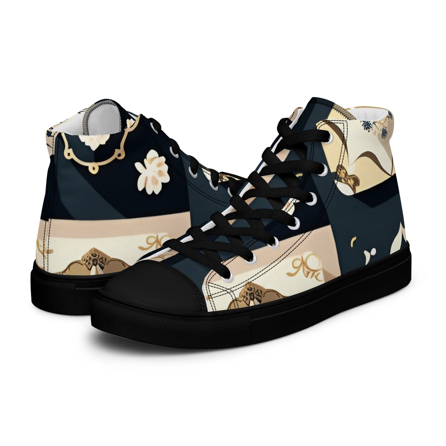 Men’s high top canvas shoes