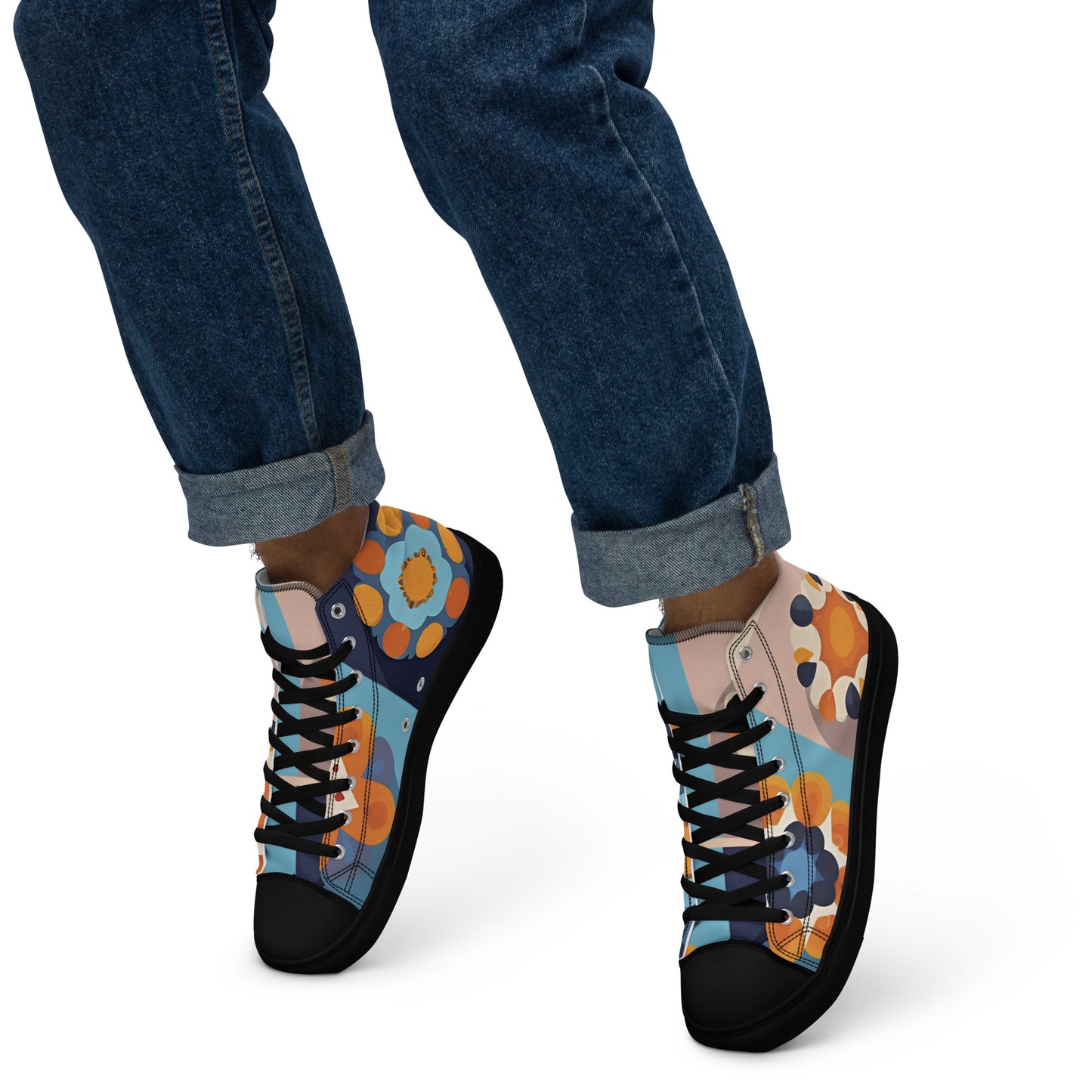 Men’s high top canvas shoes