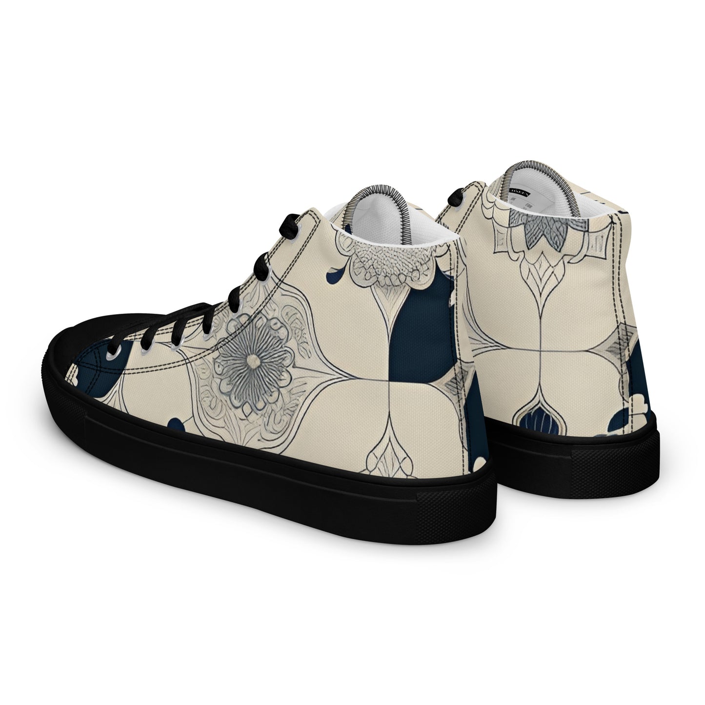 Men’s high top canvas shoes