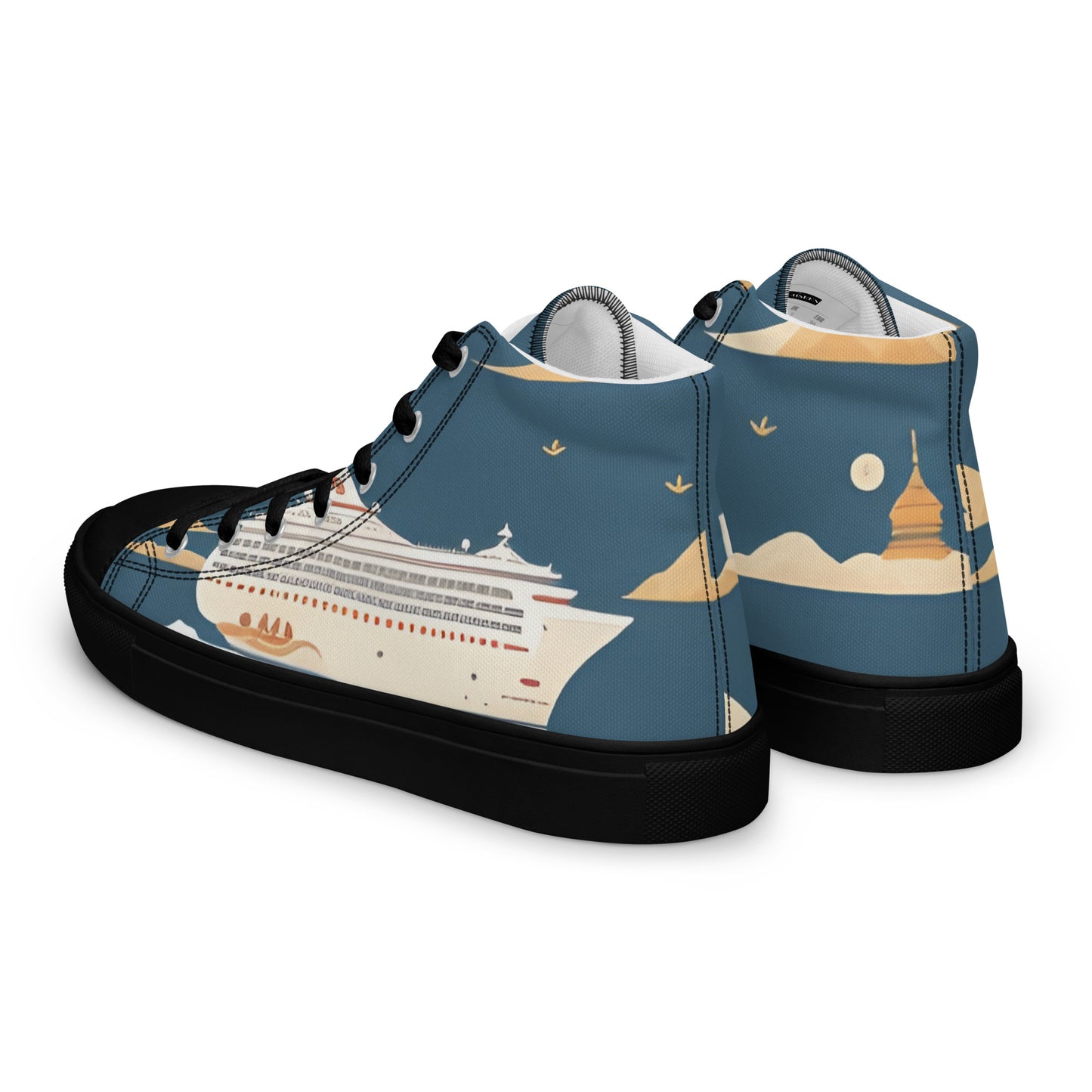 Men’s high top canvas shoes