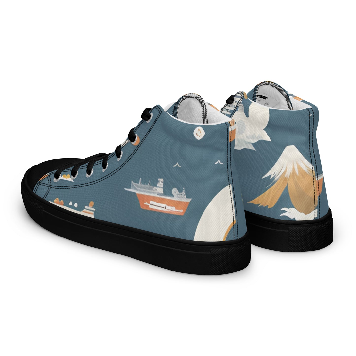 Men’s high top canvas shoes