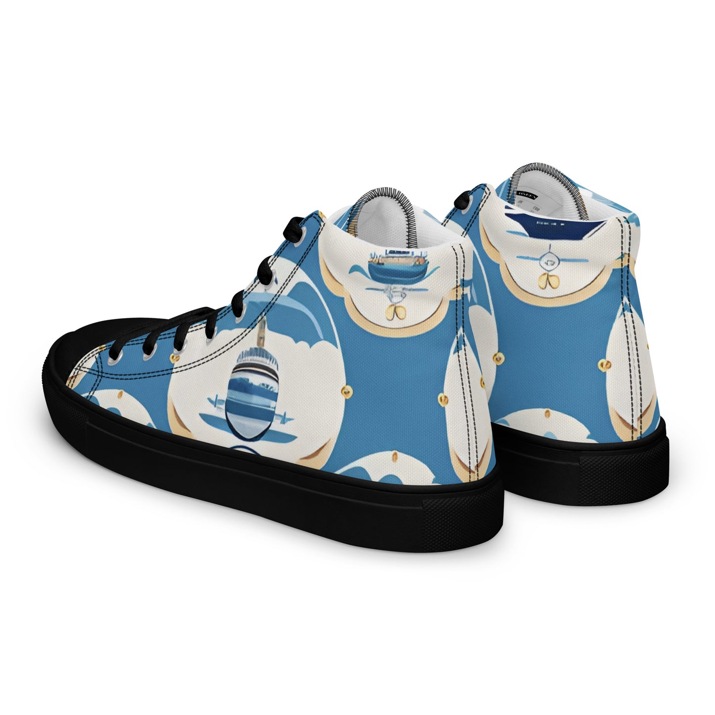 Men’s high top canvas shoes