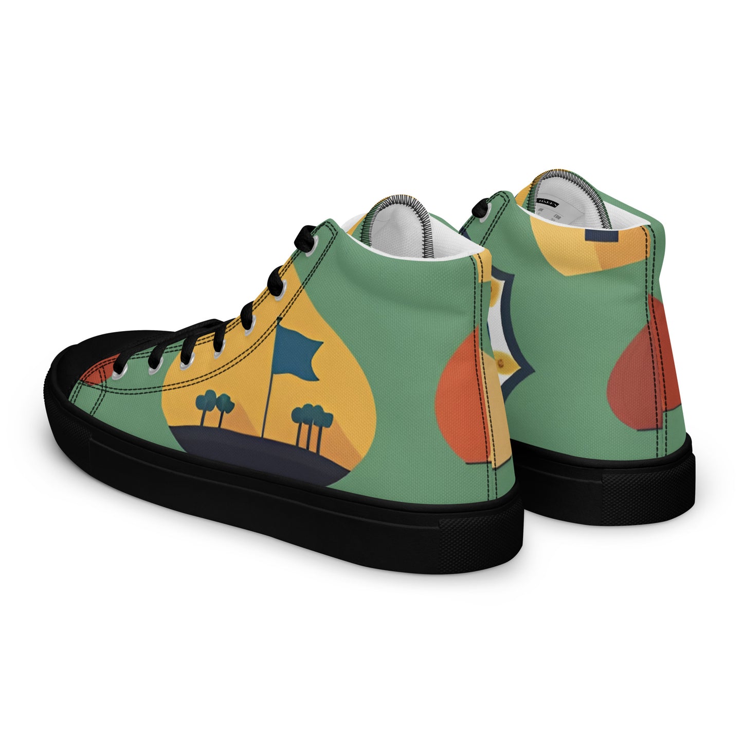 Men’s high top canvas shoes