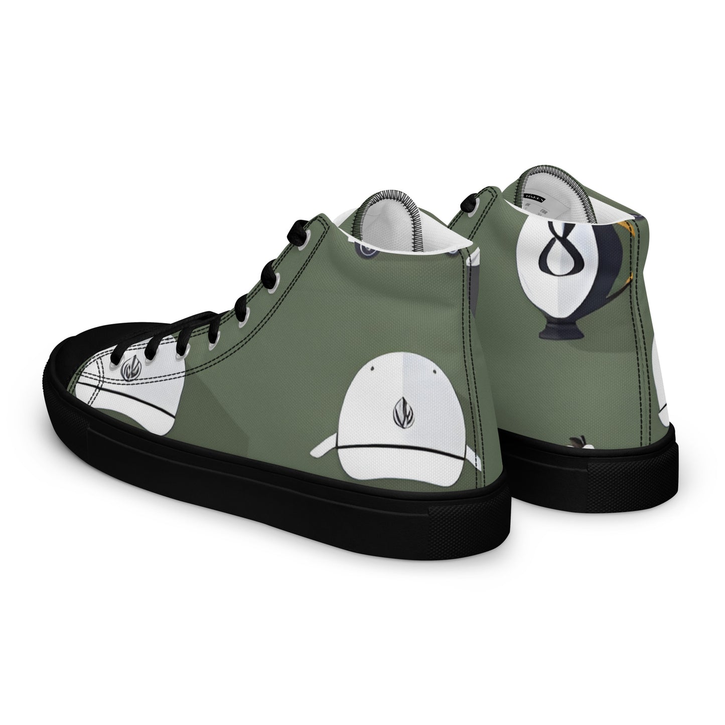 Men’s high top canvas shoes