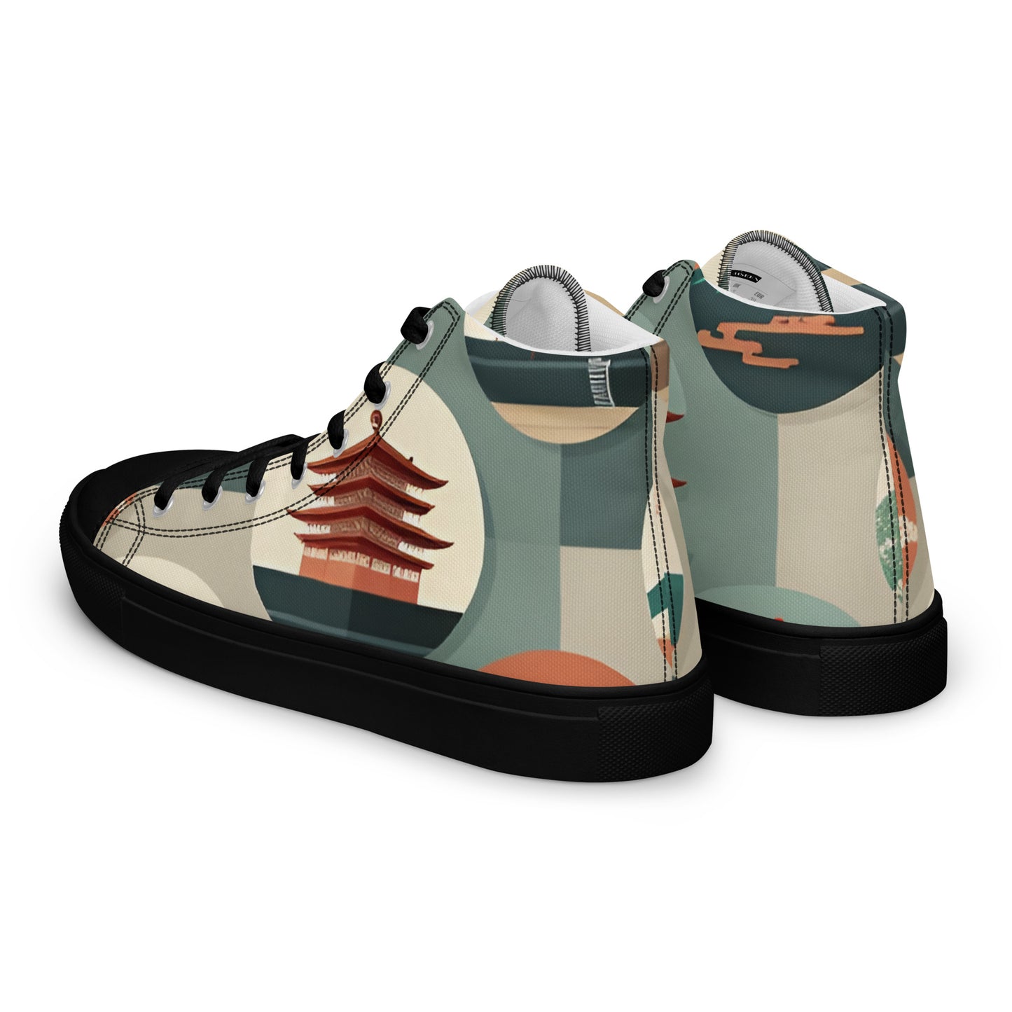 Men’s high top canvas shoes