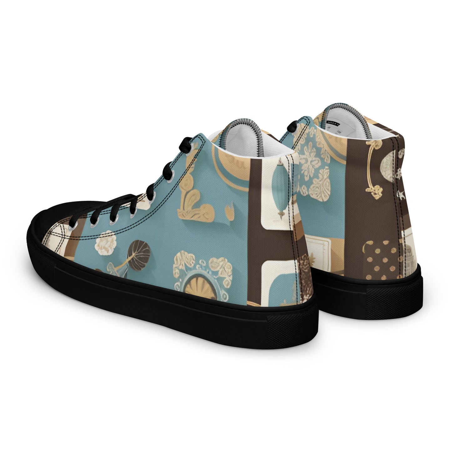 Men’s high top canvas shoes