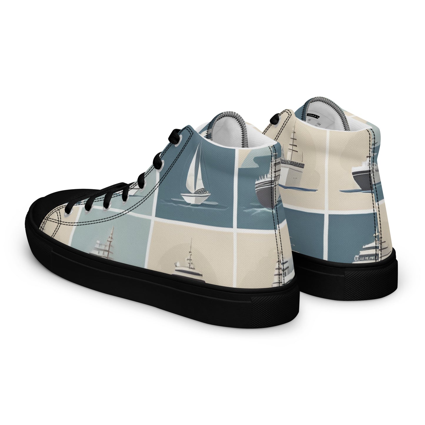 Men’s high top canvas shoes