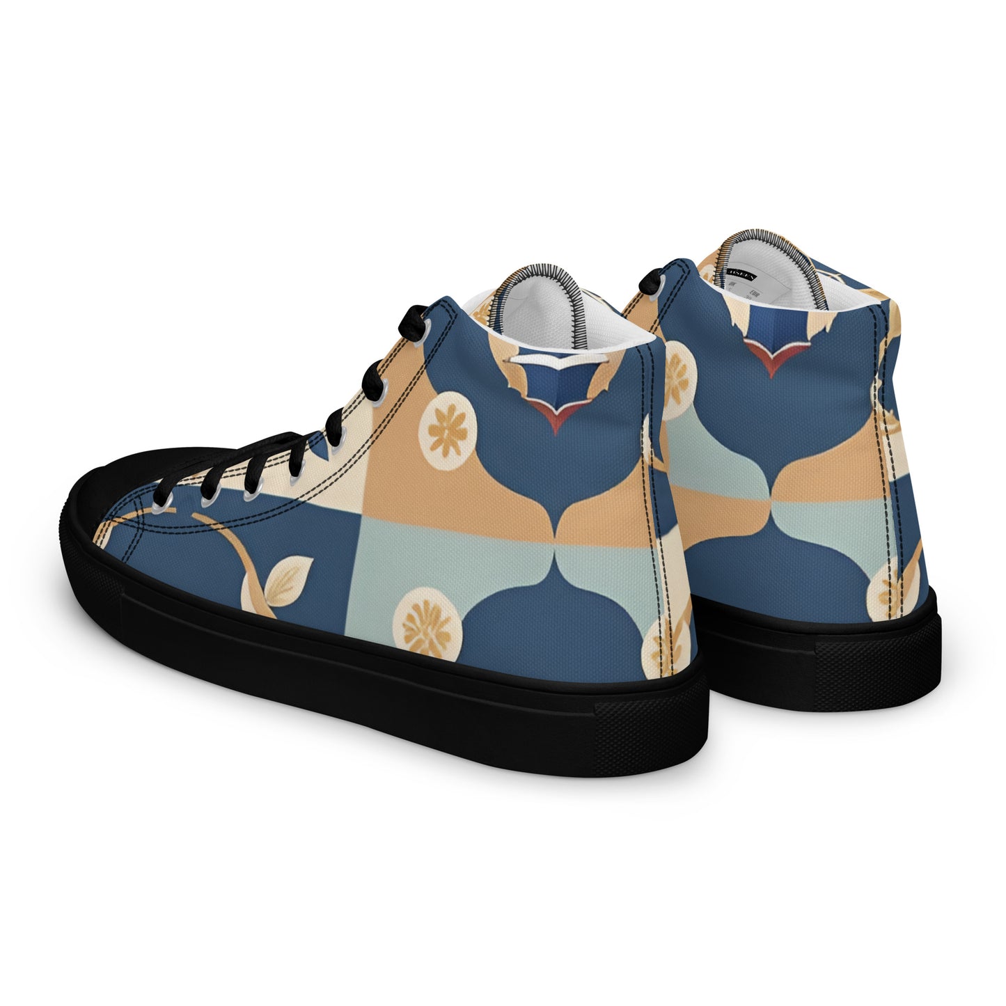 Men’s high top canvas shoes