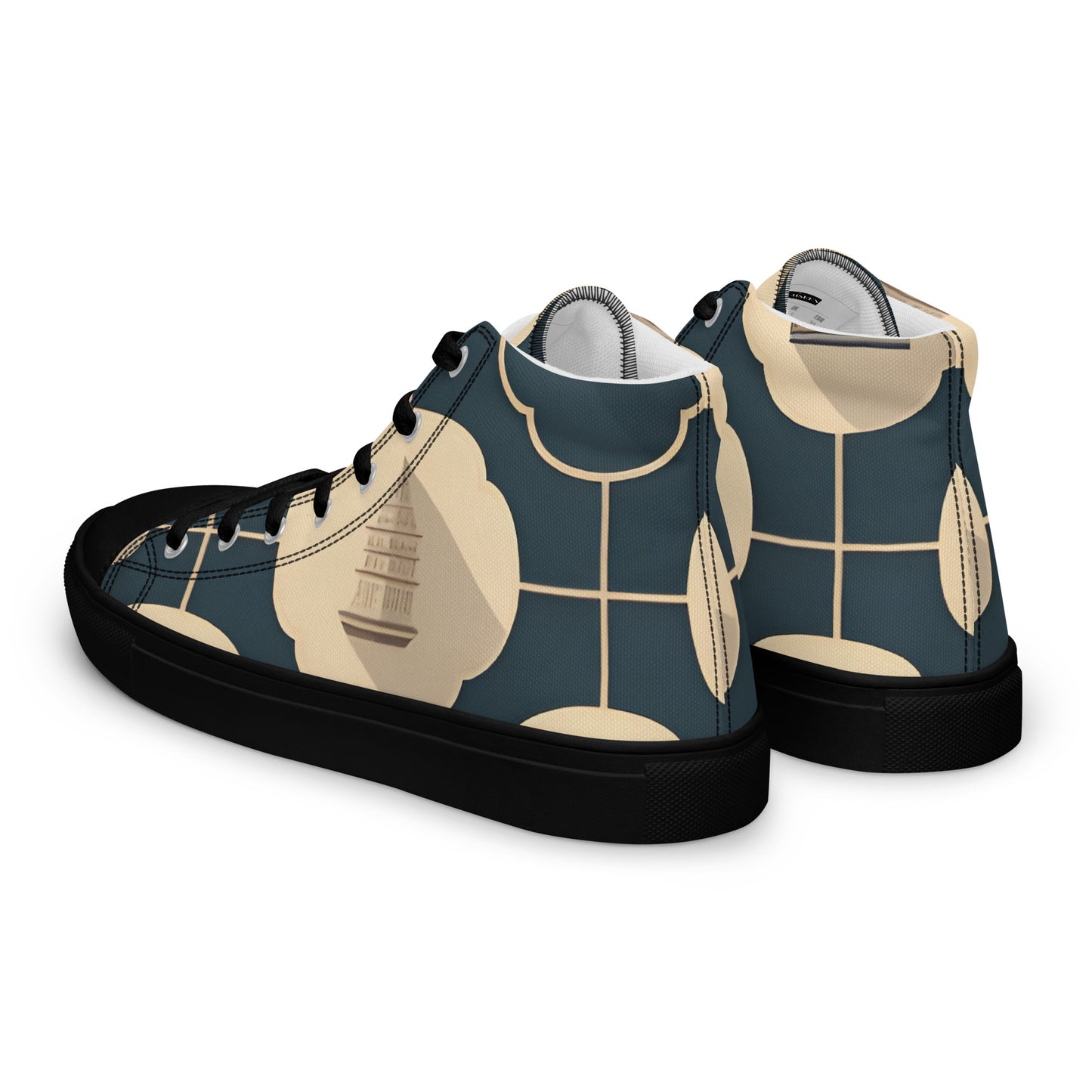 Men’s high top canvas shoes