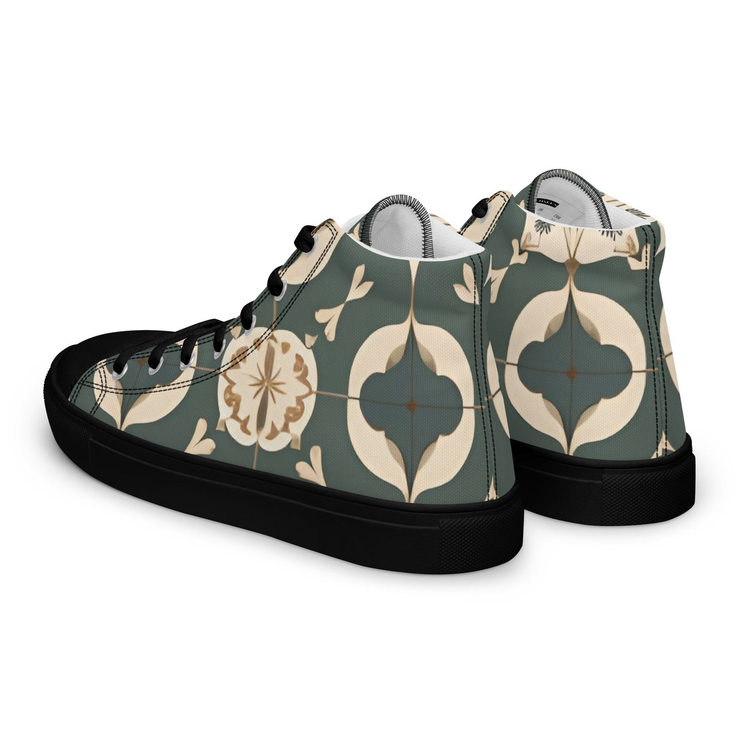 Men’s high top canvas shoes