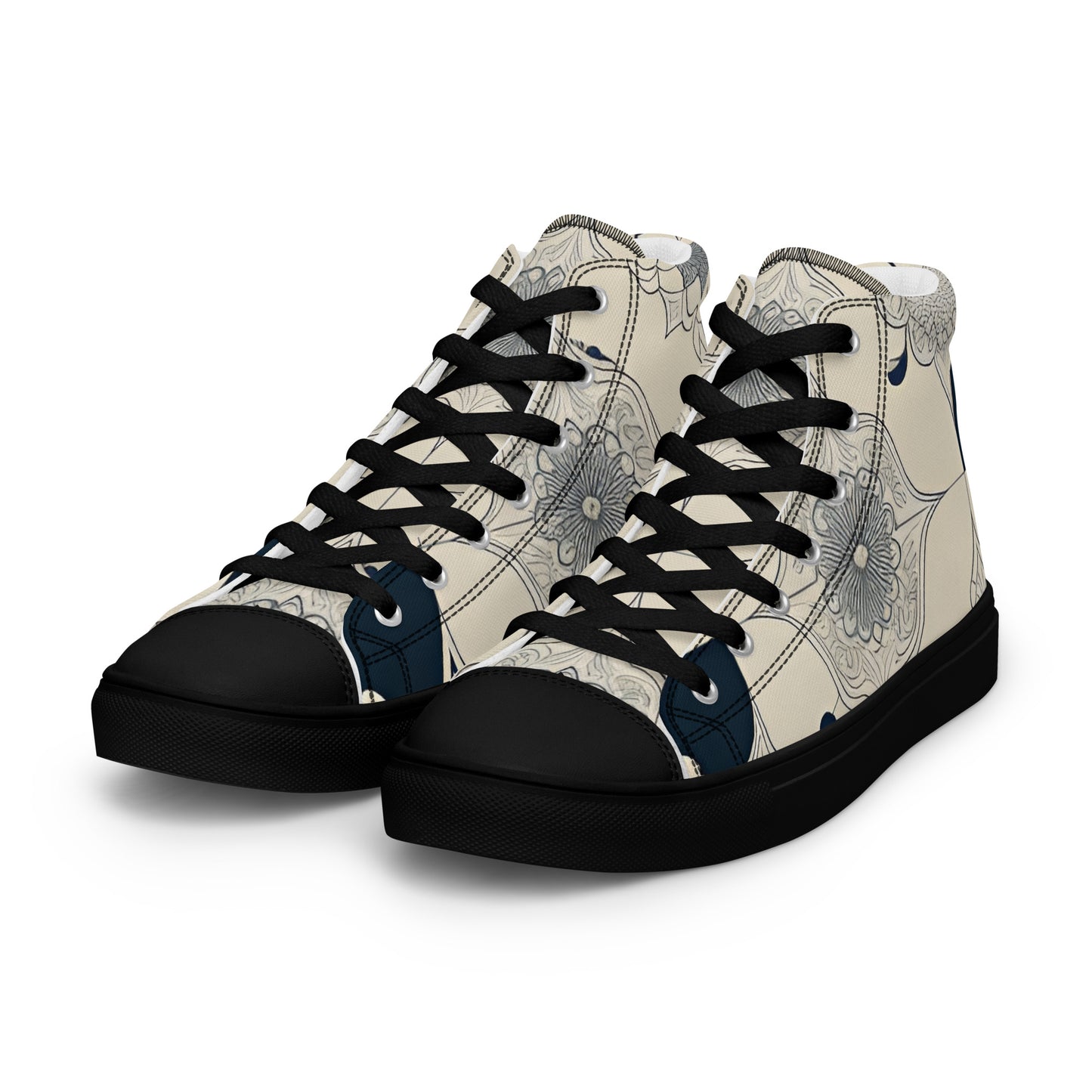 Men’s high top canvas shoes