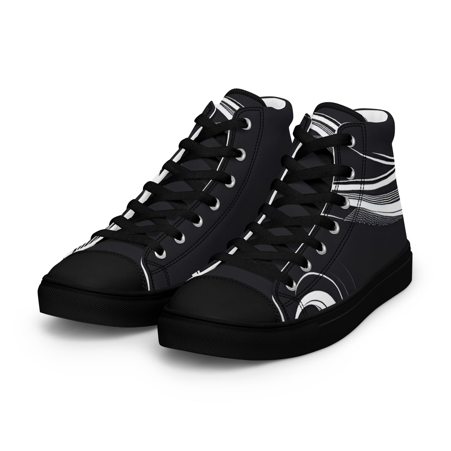 Men’s high top canvas shoes