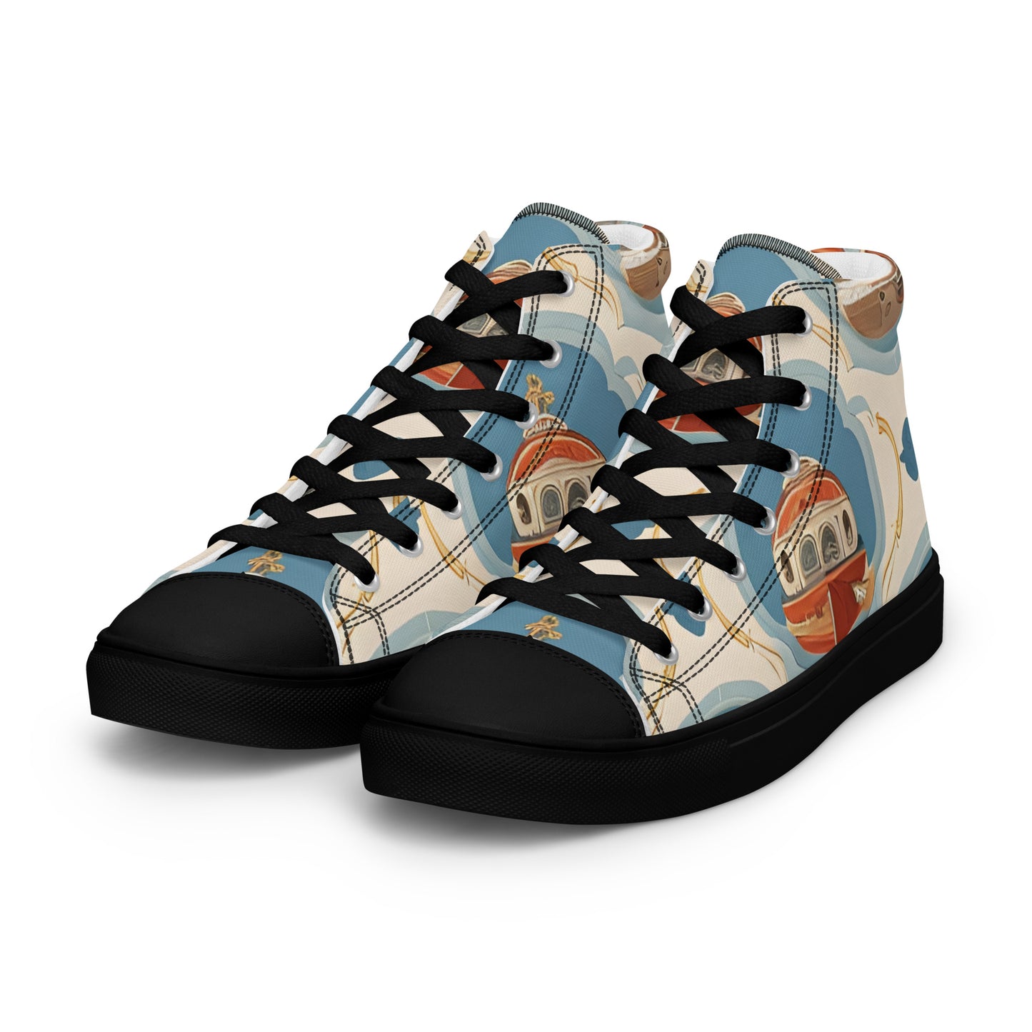 Men’s high top canvas shoes