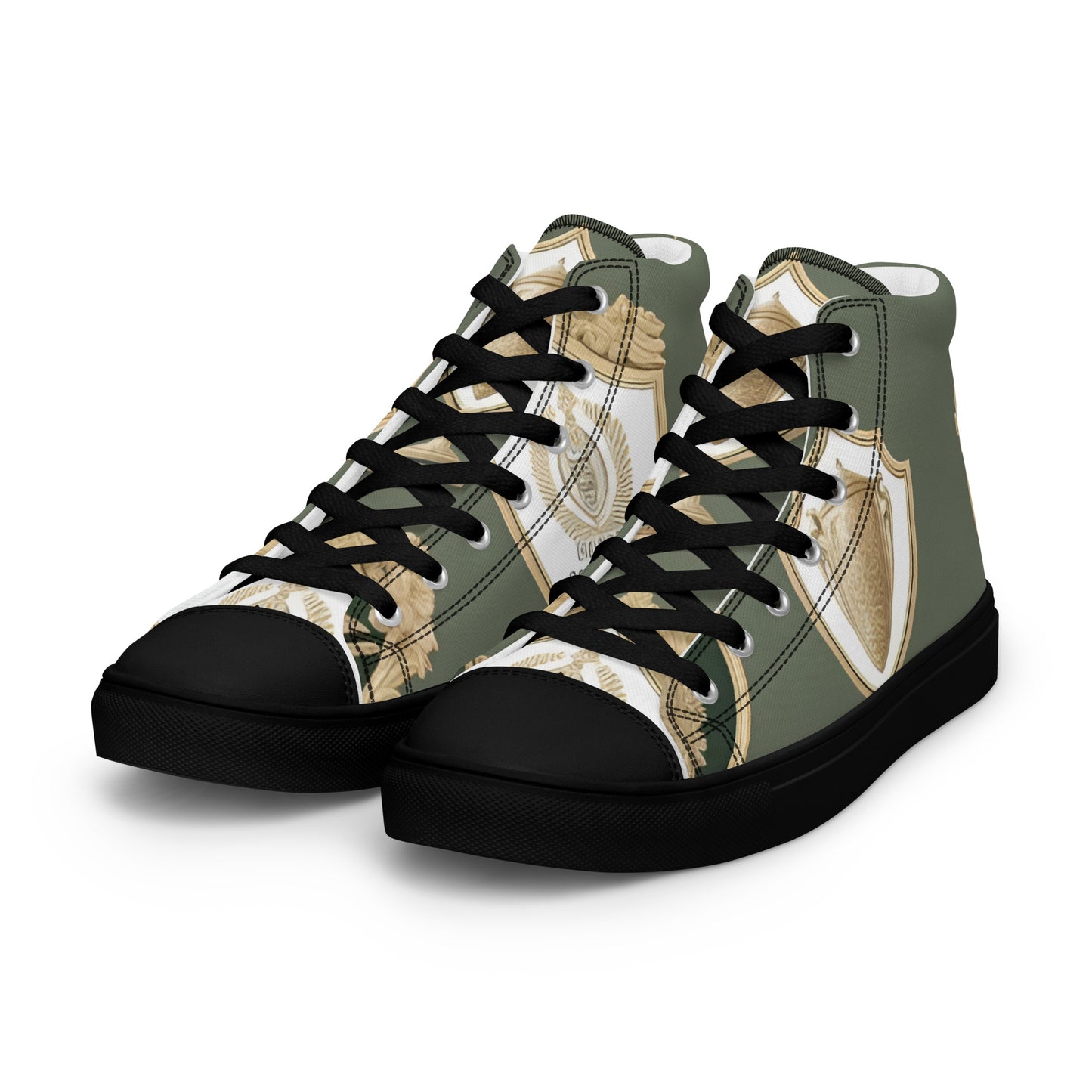 Men’s high top canvas shoes