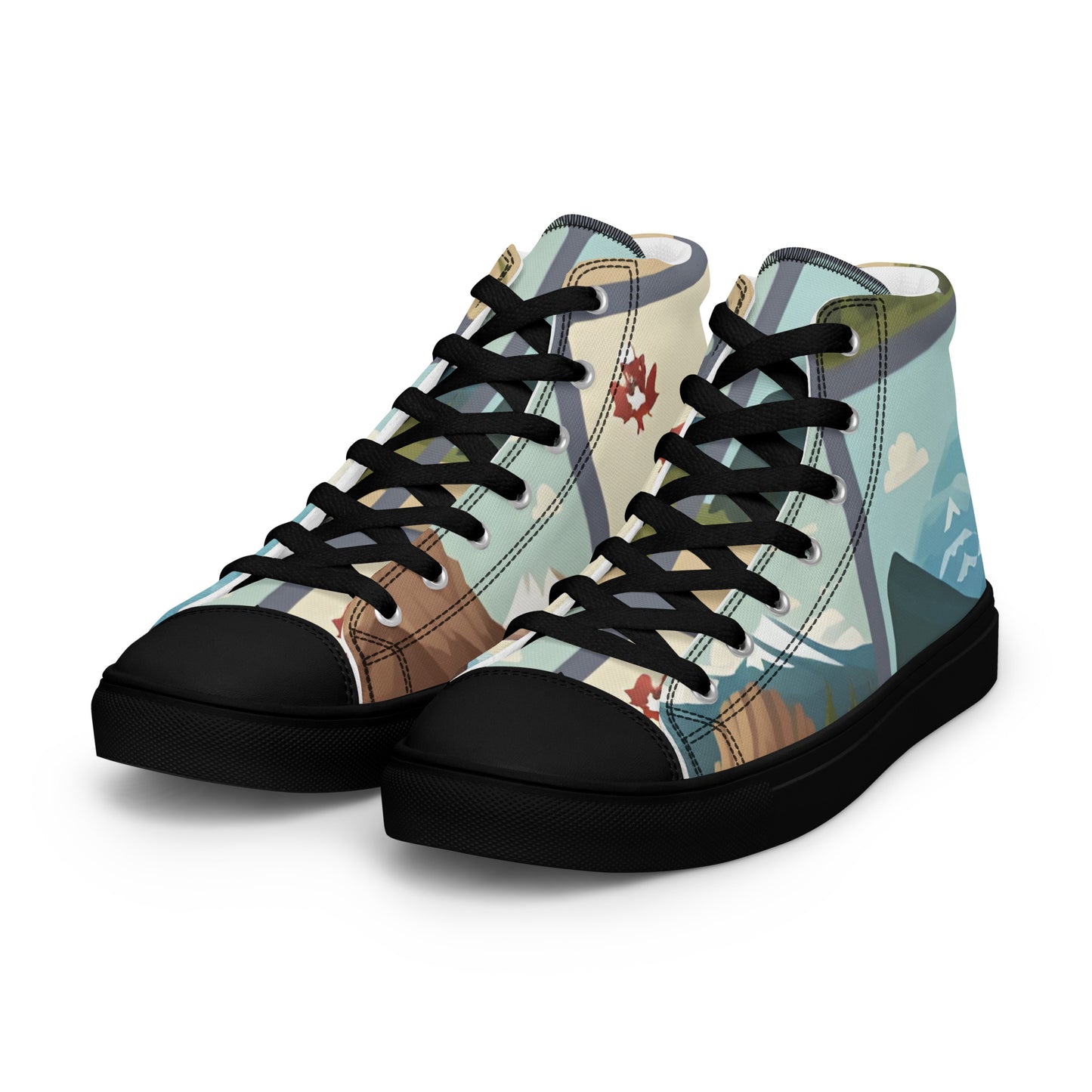 Men’s high top canvas shoes