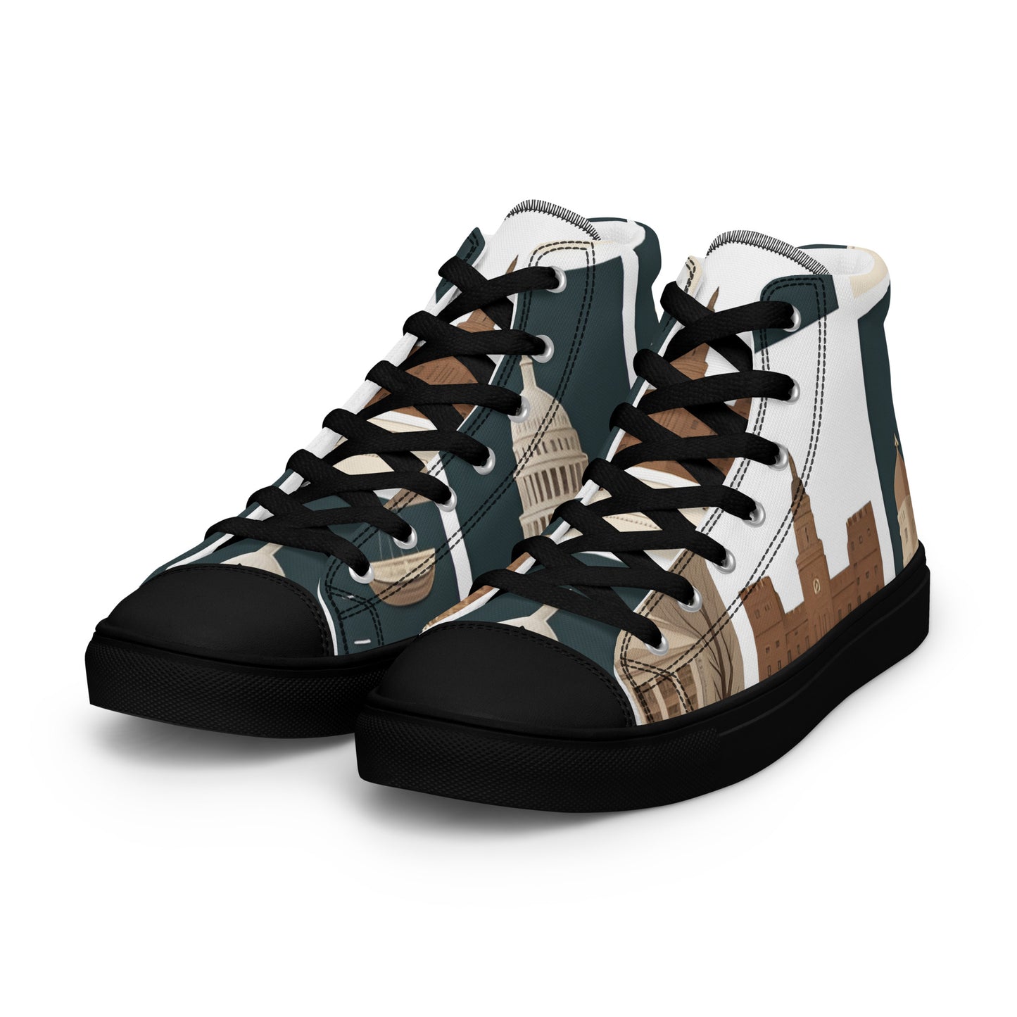 Men’s high top canvas shoes