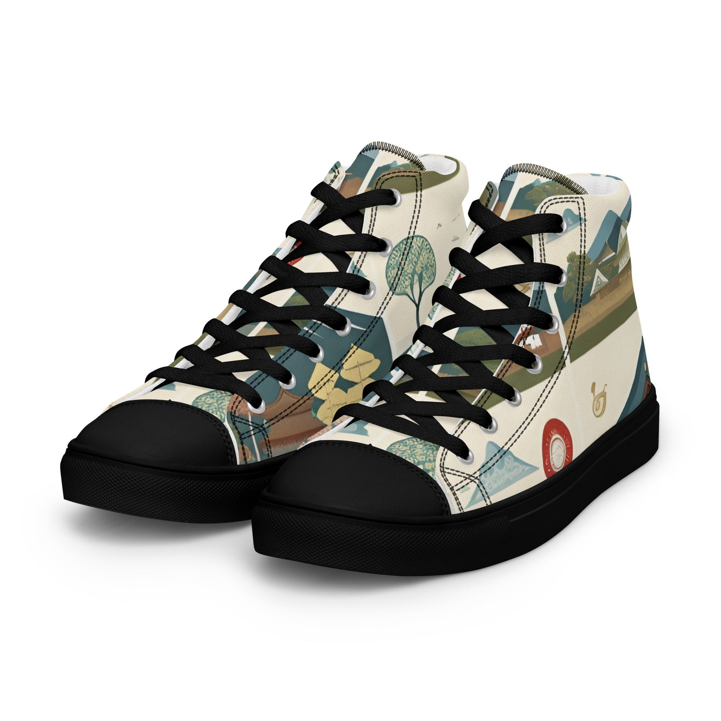 Men’s high top canvas shoes