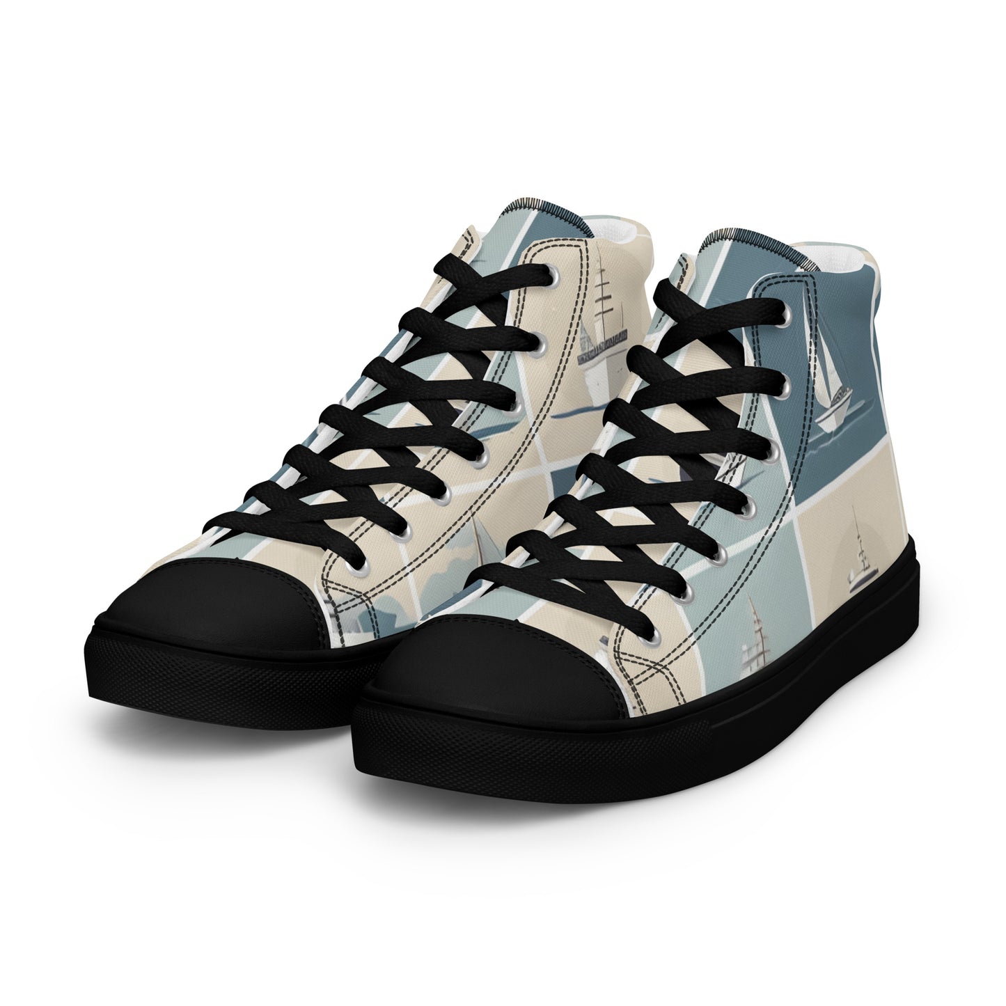 Men’s high top canvas shoes