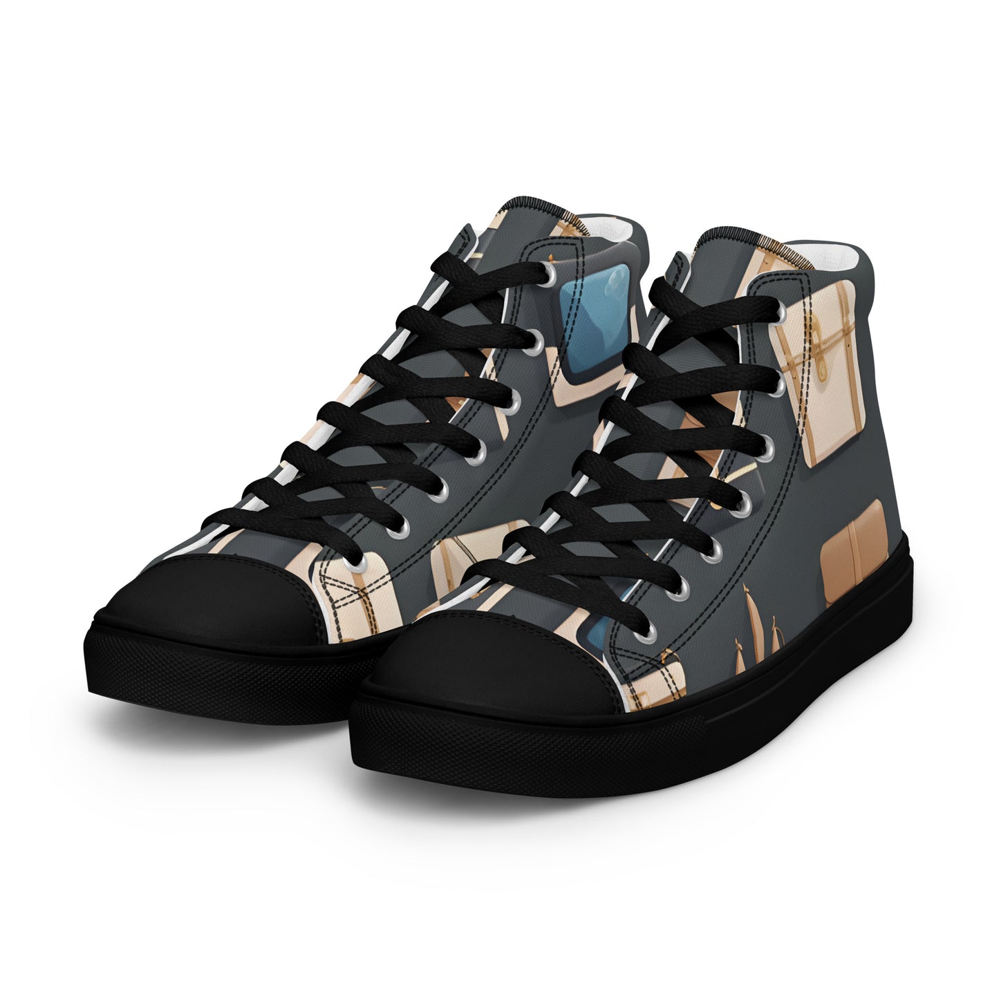 Men’s high top canvas shoes