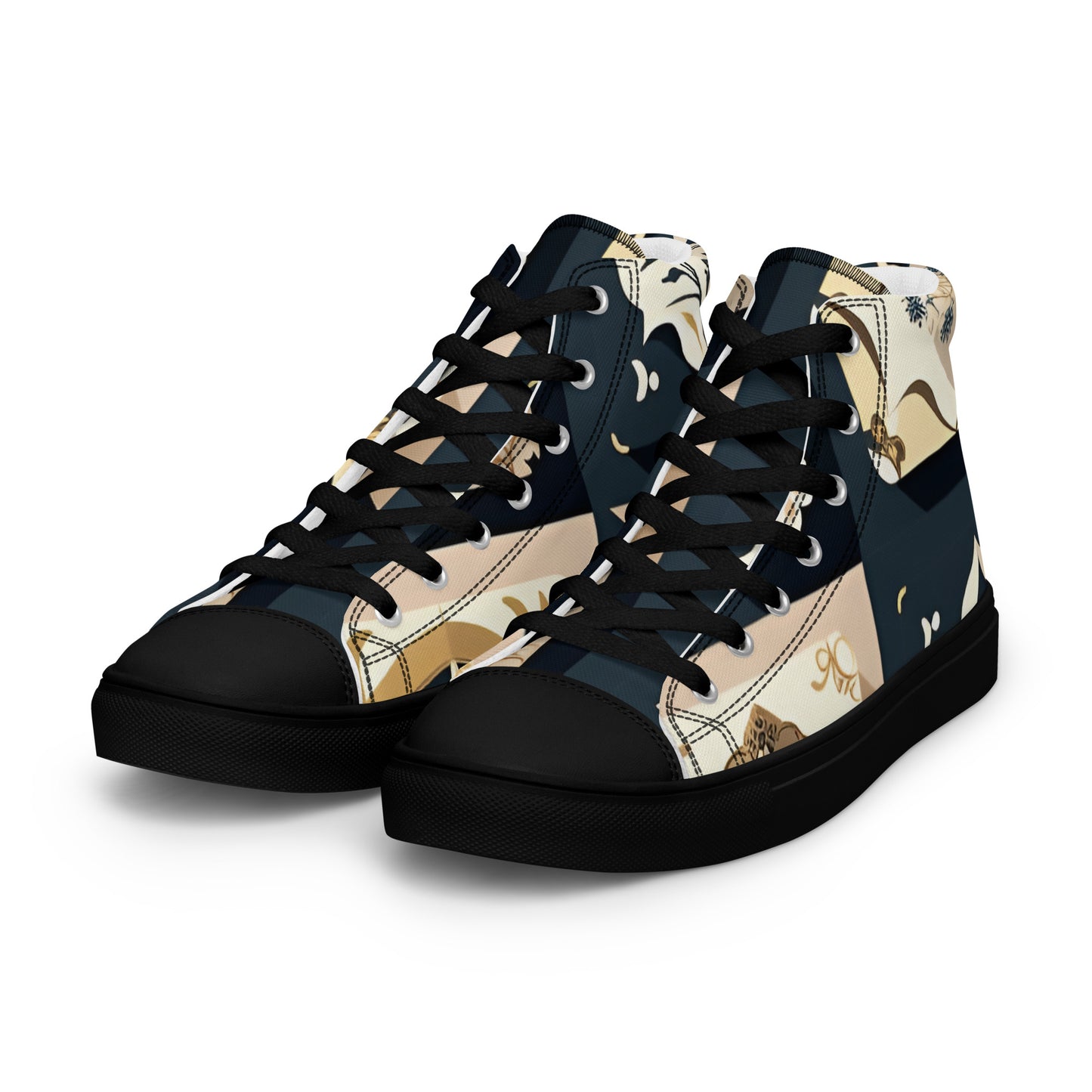 Men’s high top canvas shoes