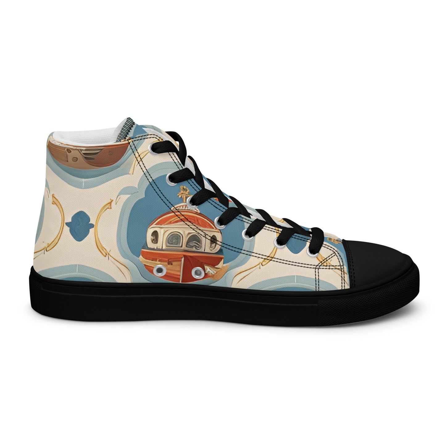 Men’s high top canvas shoes