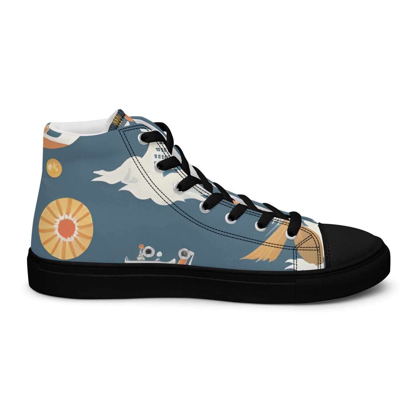 Men’s high top canvas shoes