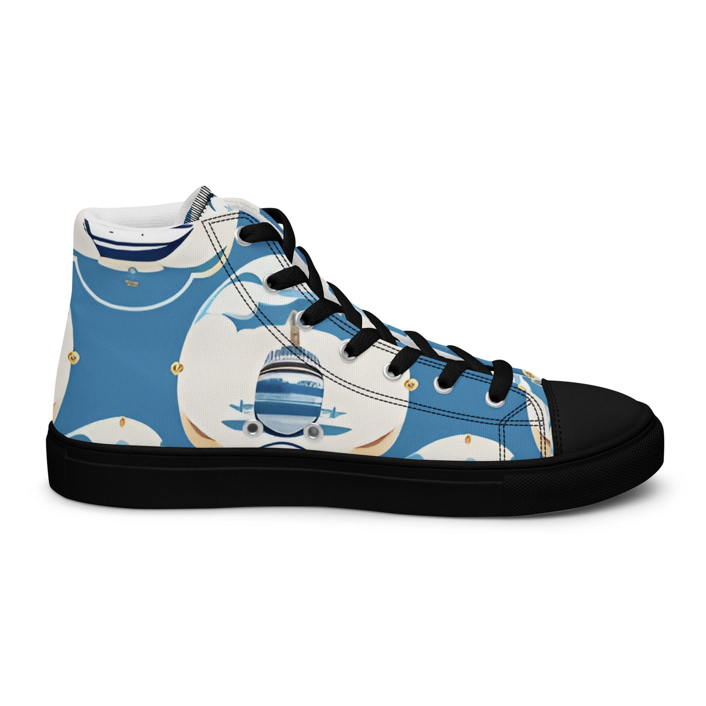 Men’s high top canvas shoes