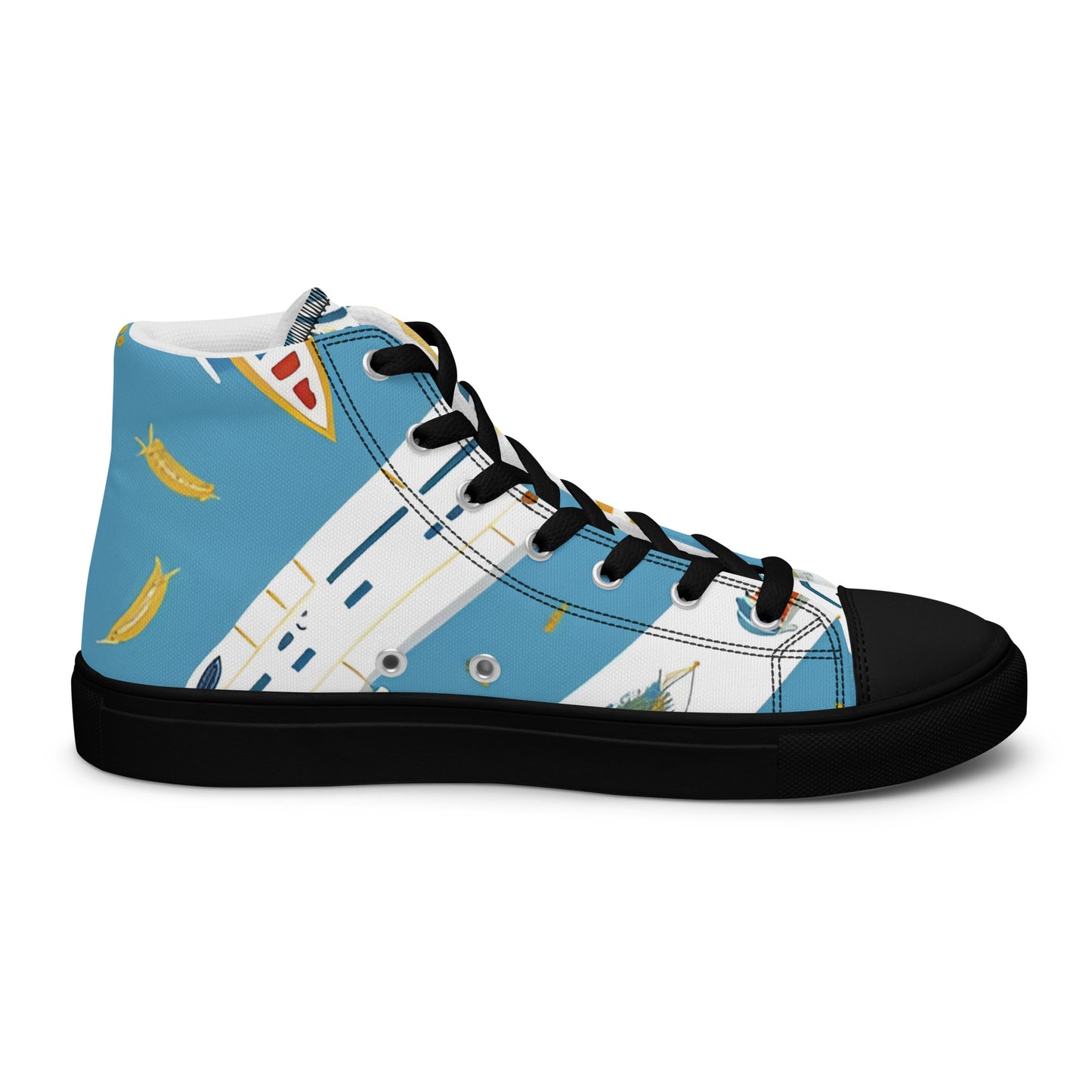 Men’s high top canvas shoes