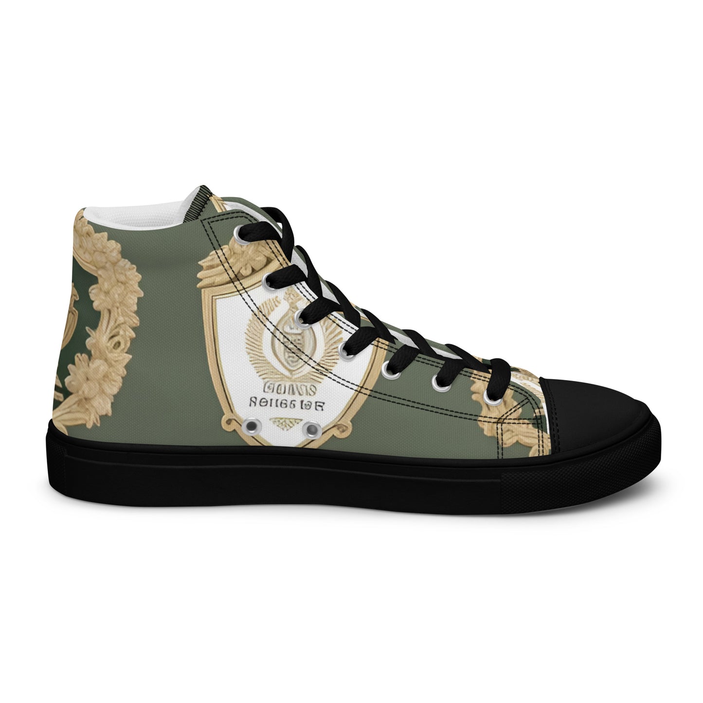 Men’s high top canvas shoes