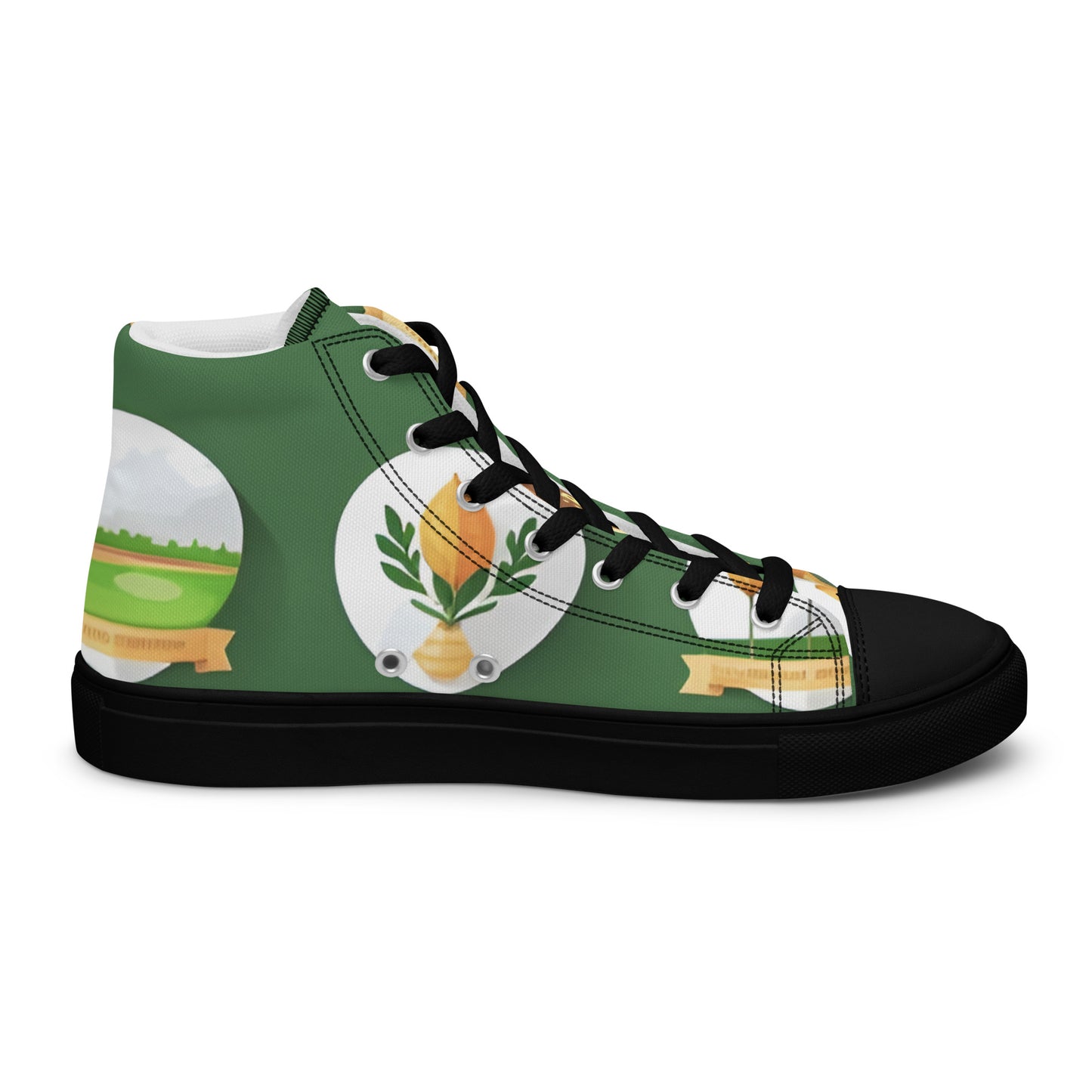 Men’s high top canvas shoes