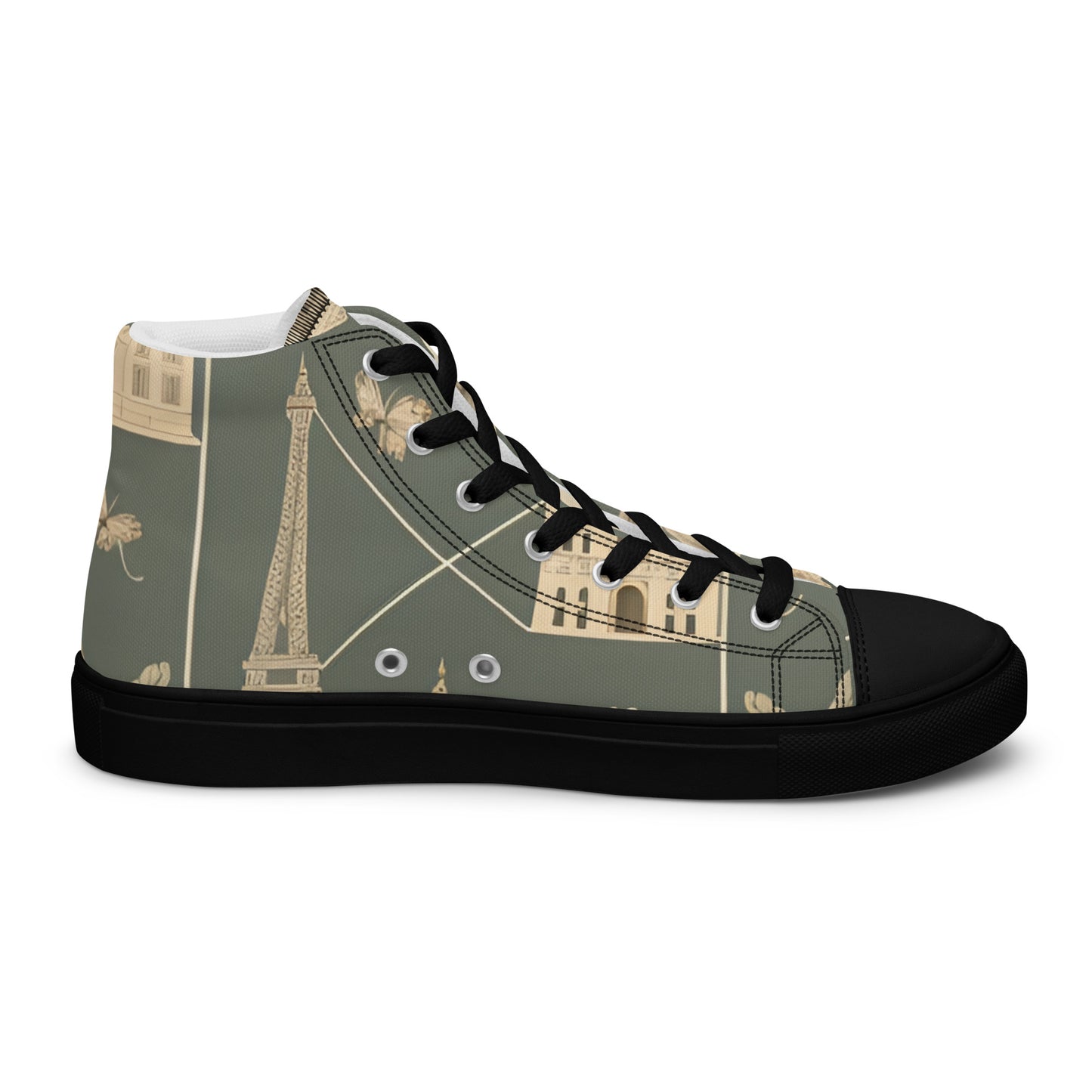 Men’s high top canvas shoes